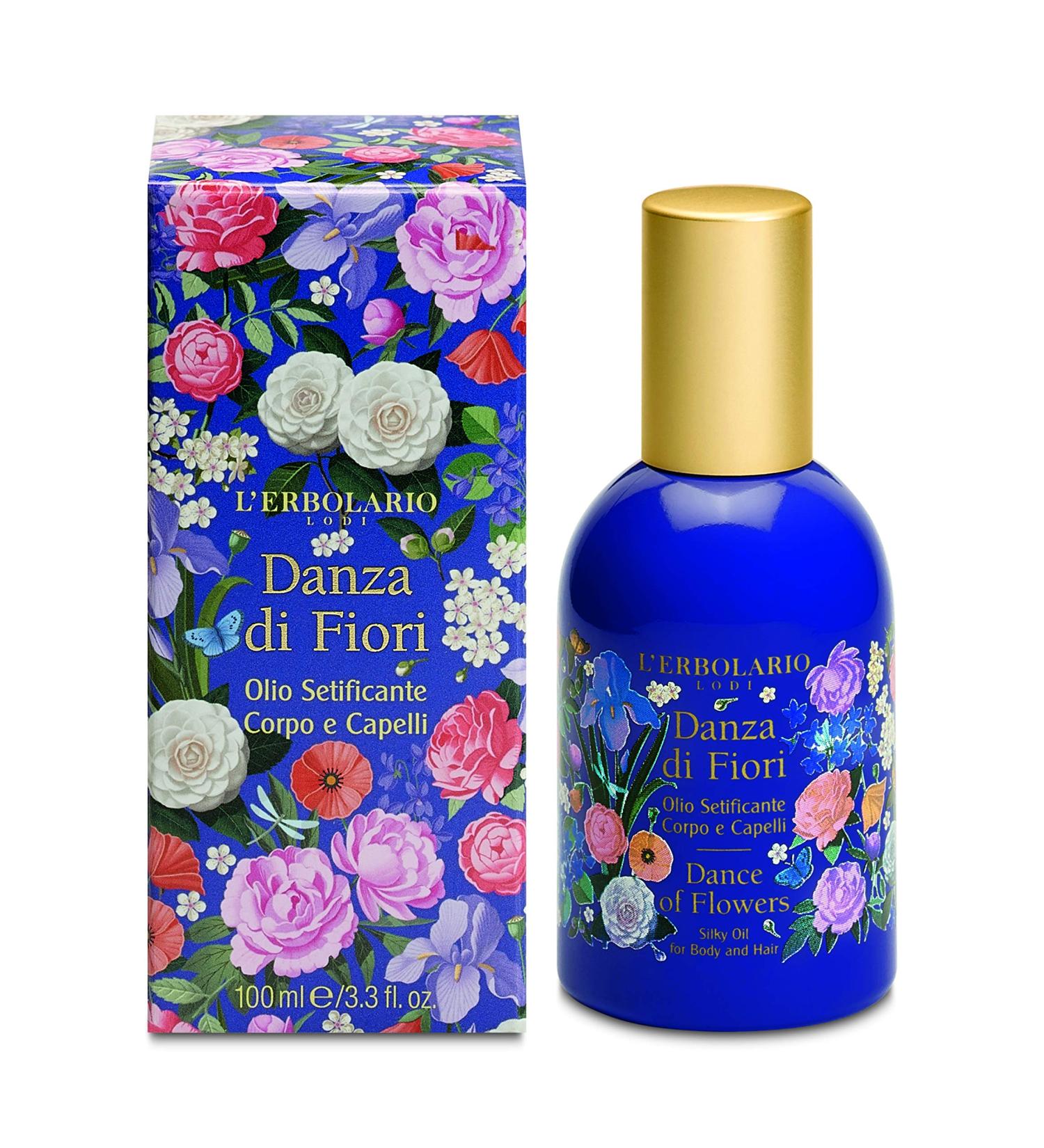 L'Erbolario Danza Di Fiori Silky Oil for Body and Hair 1 Pack (1 x 100 ml)