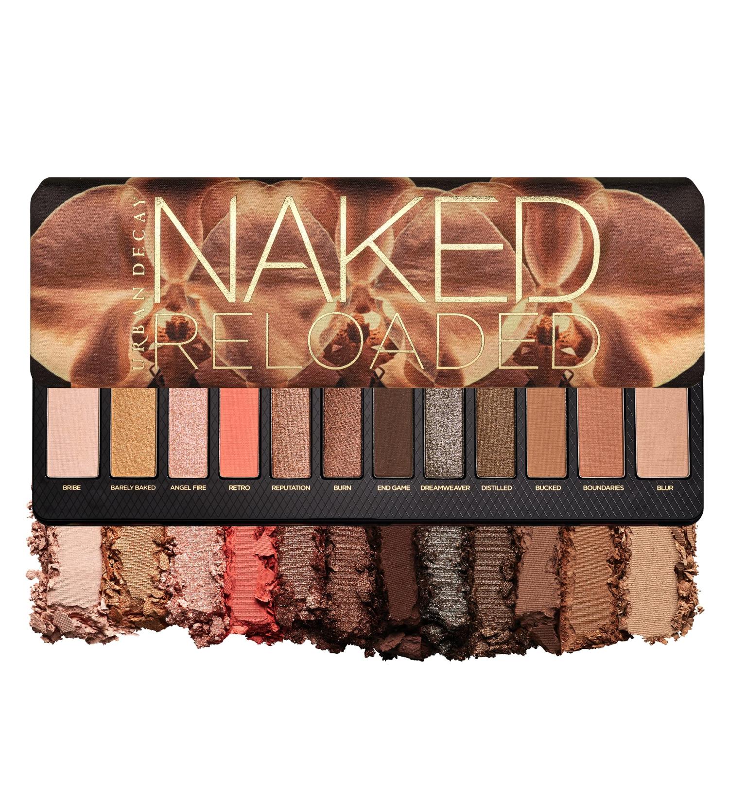 Urban Decay Naked Reloaded Eyeshadow Palette - 12 Neutral Shades with Velvety Texture and Mirror - Buy Online on SooperMarket.com