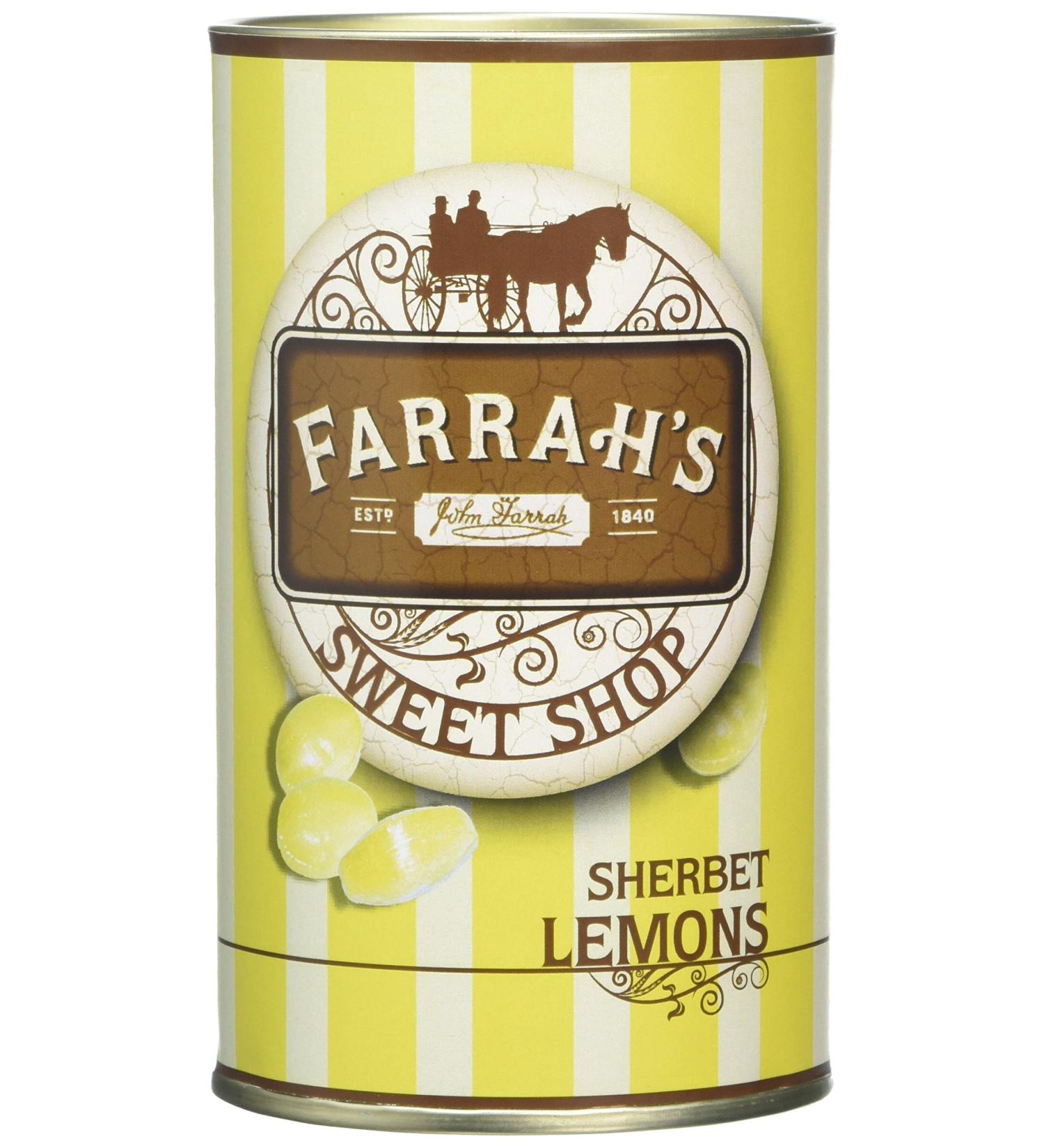 Farrah's of Harrogate Sherbet Lemons 125g - Premium British Candy - Buy Online on SooperMarket.com