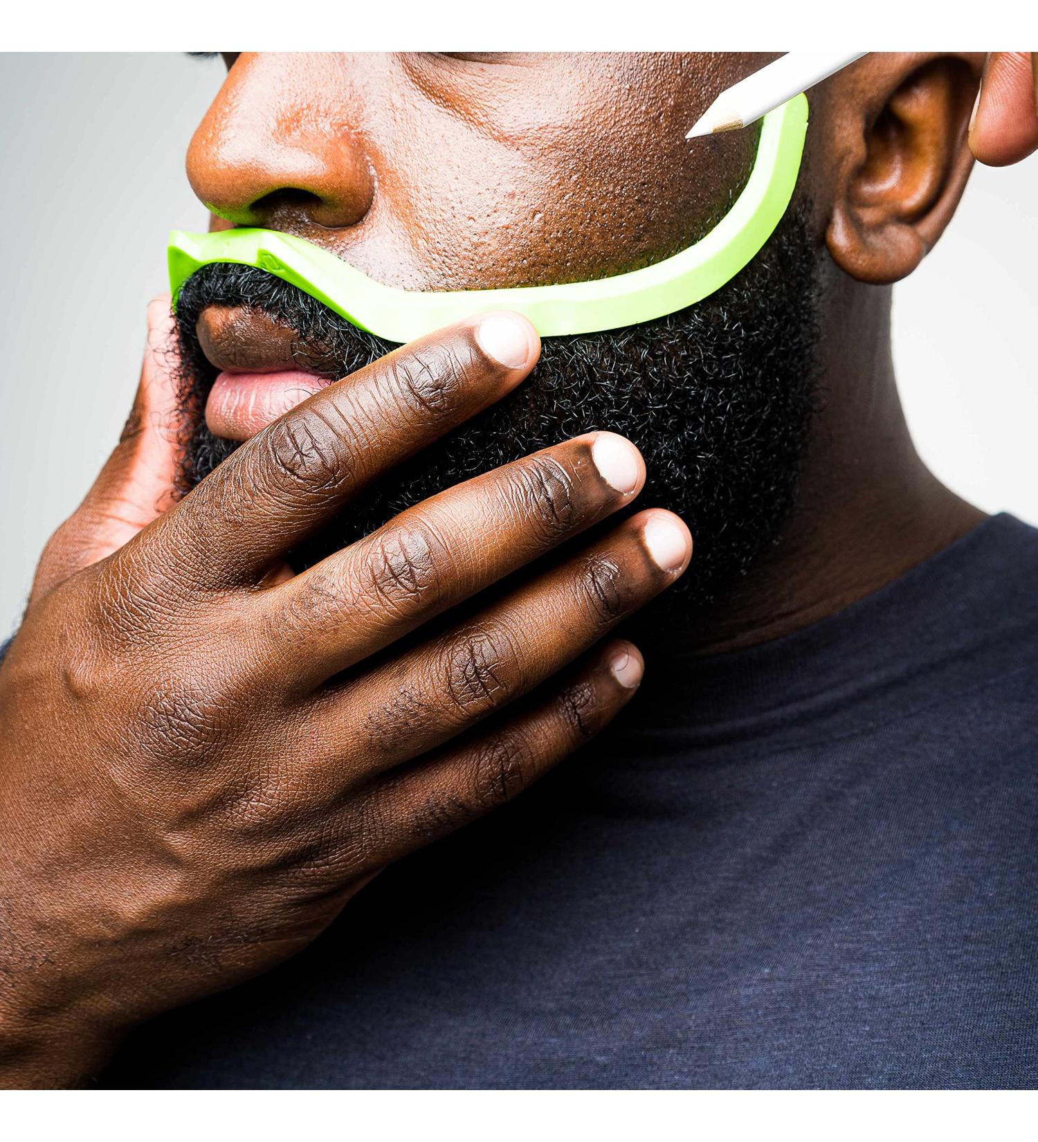 Brink Clean Edge Gen 2 Beard Shaping Tool with Beard Shaper, Guide, Stencil & Barber Pencil (90mm) - Premium Beard Grooming Tool - Buy Online on SooperMarket.com