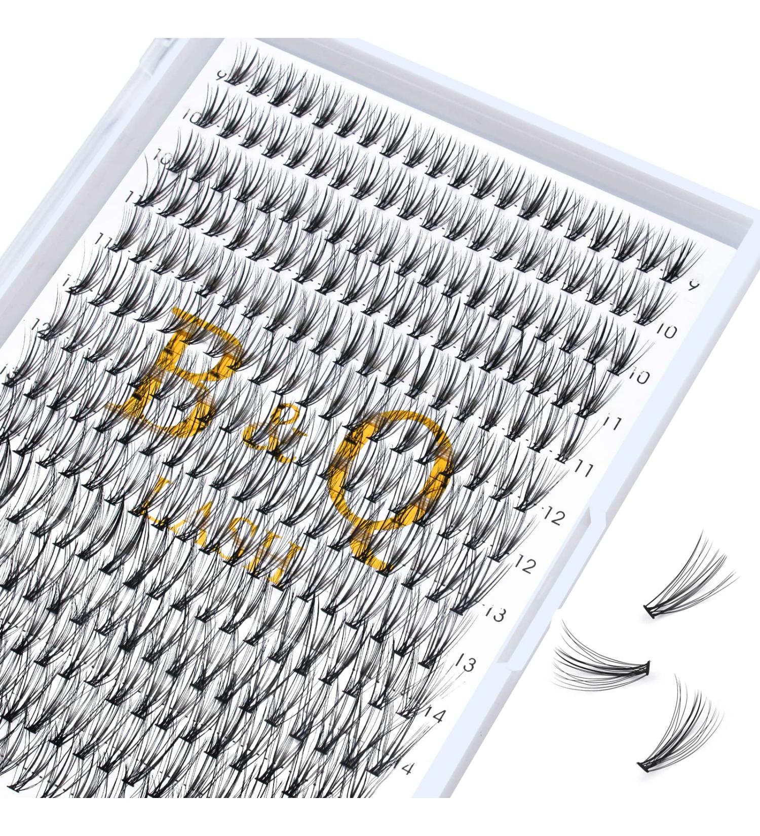 20D-0.07D Lash Clusters 280pcs Mixed Length Individual False Eyelashes DIY Extensions at Home - Buy Online on SooperMarket.com