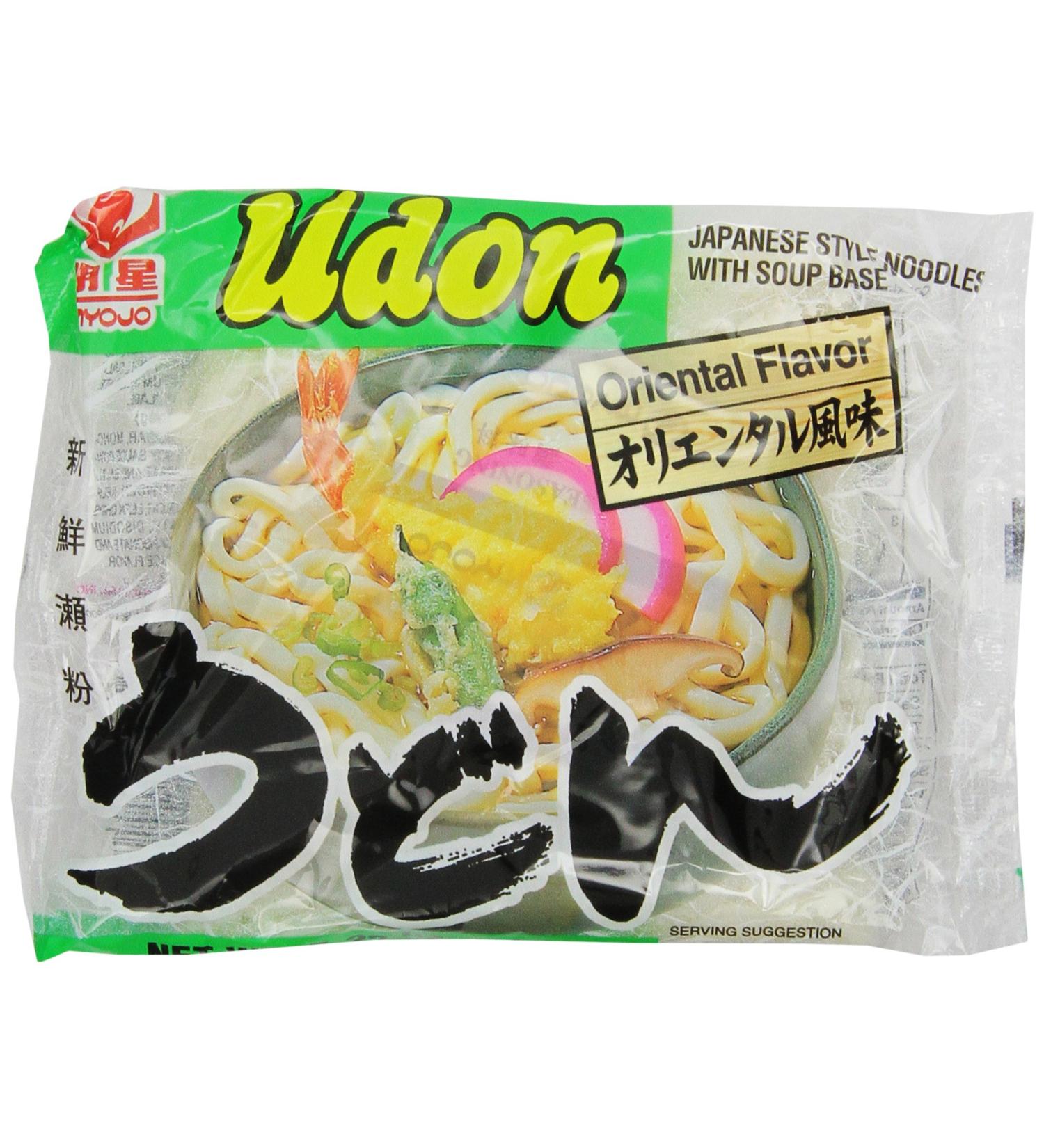 Myojo Udon Japanese Style Noodles with Soup Base  Oriental Flavor  7.22-Ounce Bag (Pack of 15) - Buy Online on SooperMarket.com
