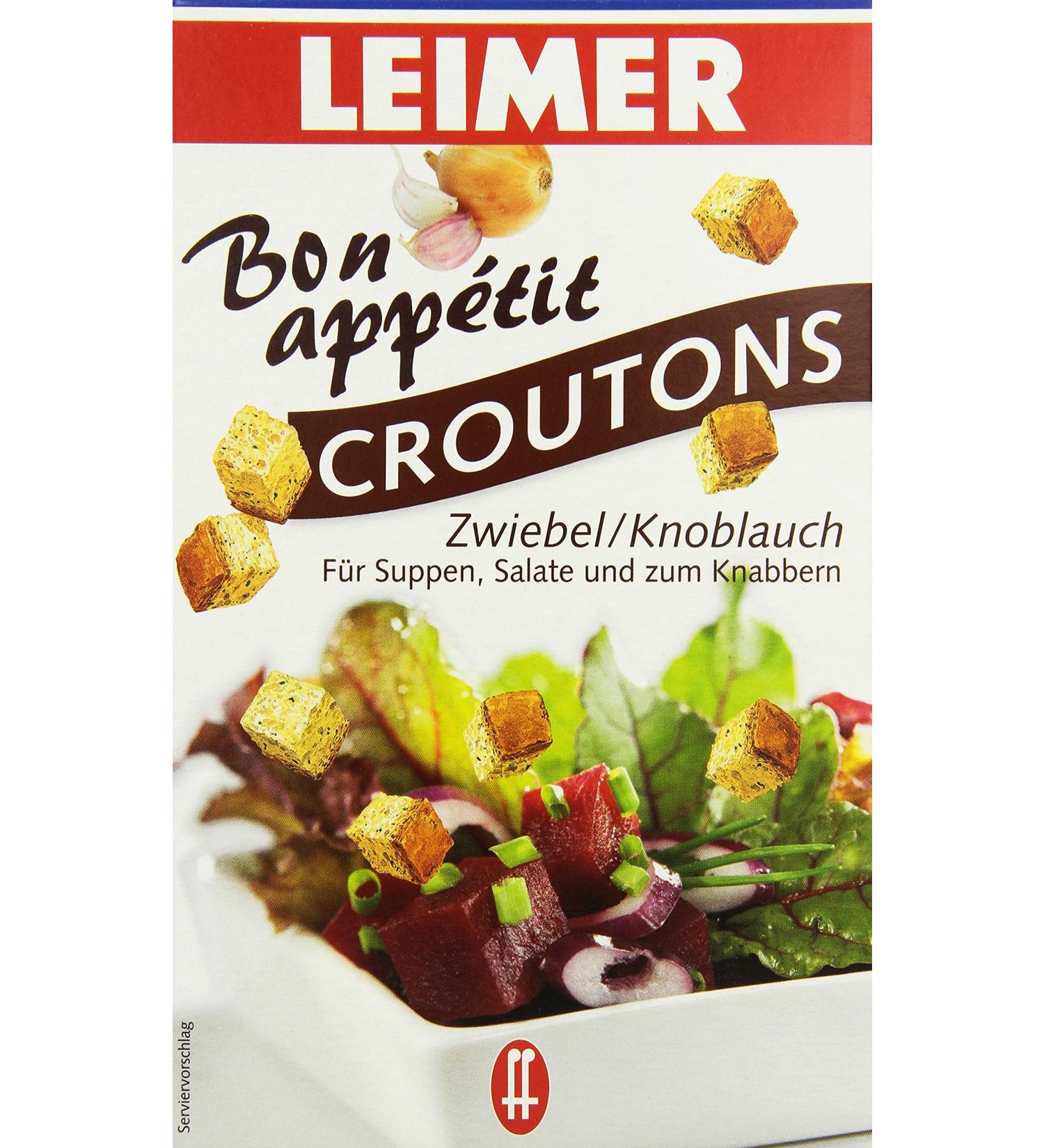 Leimer Croutons Onion/Garlic - Pack of 10 (1000g) | Buy Internationally Best Price! - Buy Online on SooperMarket.com