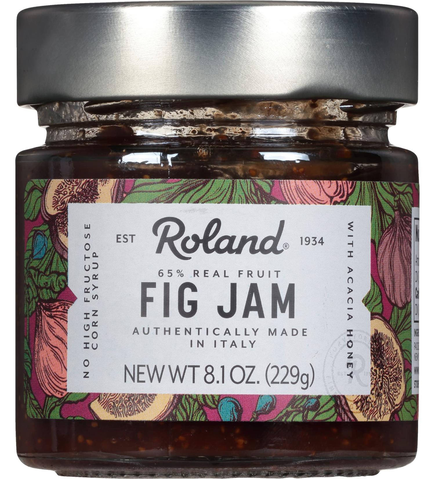 Roland Foods Fig Jam 8.1 oz - Exquisite Fruit Spread - Buy Online on SooperMarket.com