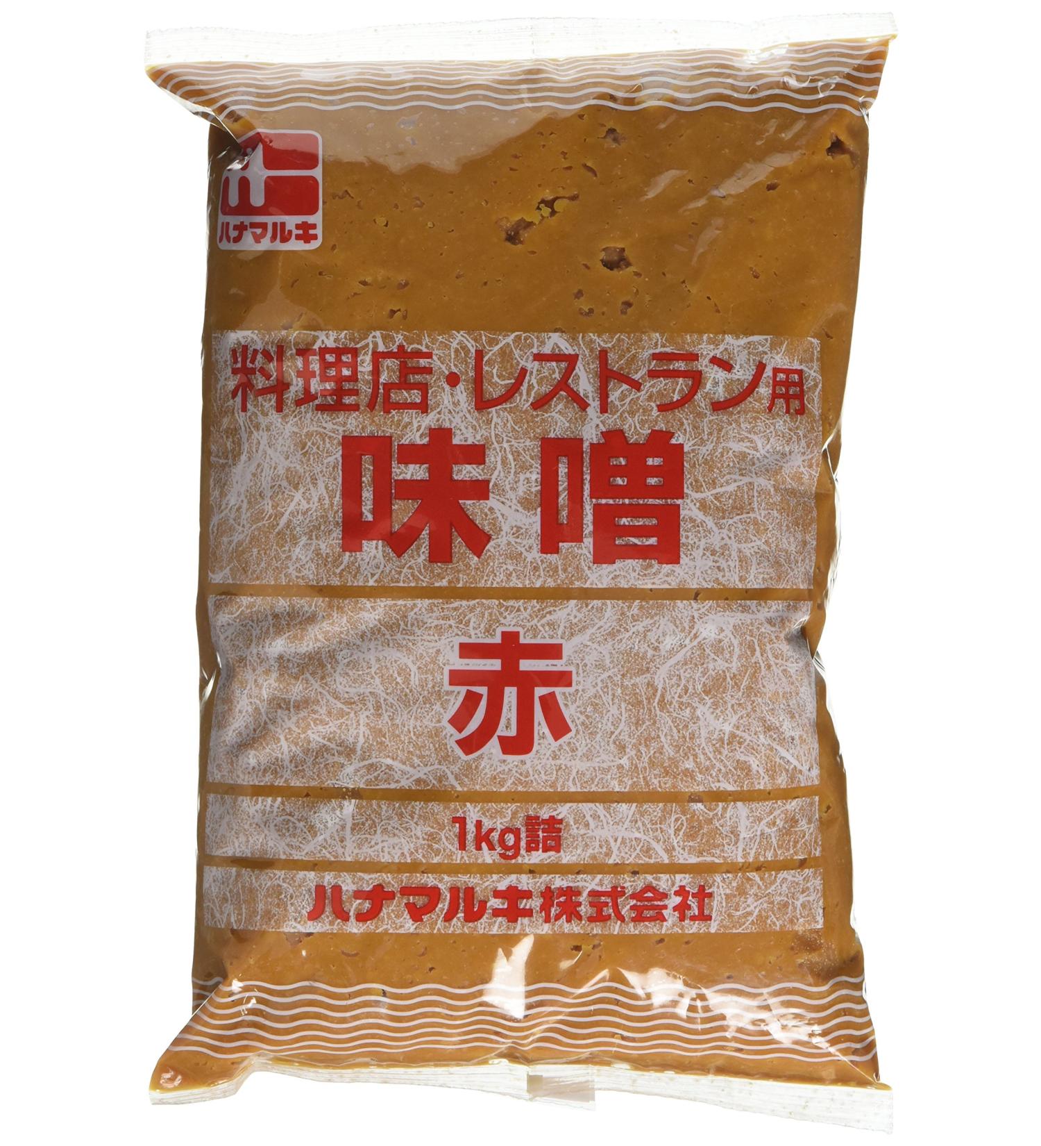 Hanamaruki Ryoriten Aka Miso Paste - 1kg (1000g) | Premium Quality Japanese Red Miso - Buy Online on SooperMarket.com