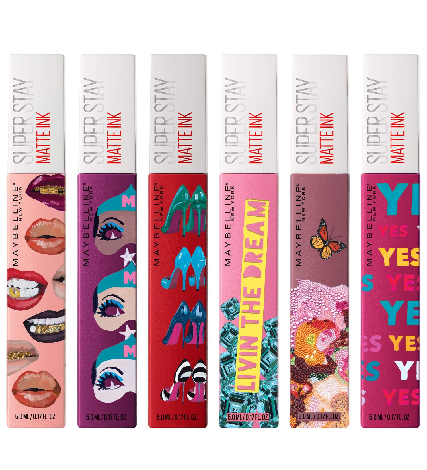 Maybelline SuperStay Matte Ink Liquid Lipstick x Ashley Longshore Kit - 6 Shades 1.02 Fl Oz | International Shipping Available - Buy Online on SooperMarket.com