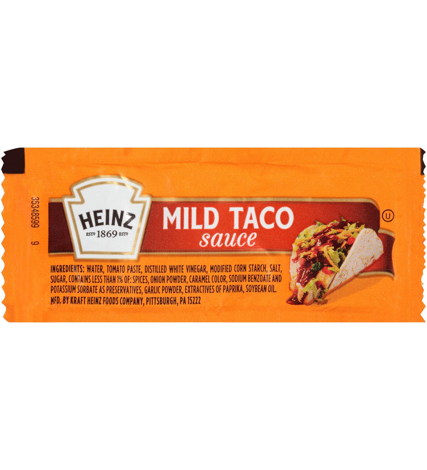 Heinz Mild Taco Sauce - 200 Count Single Serve Pack | Authentic Flavor | Perfect for Tacos & More - Buy Online on SooperMarket.com