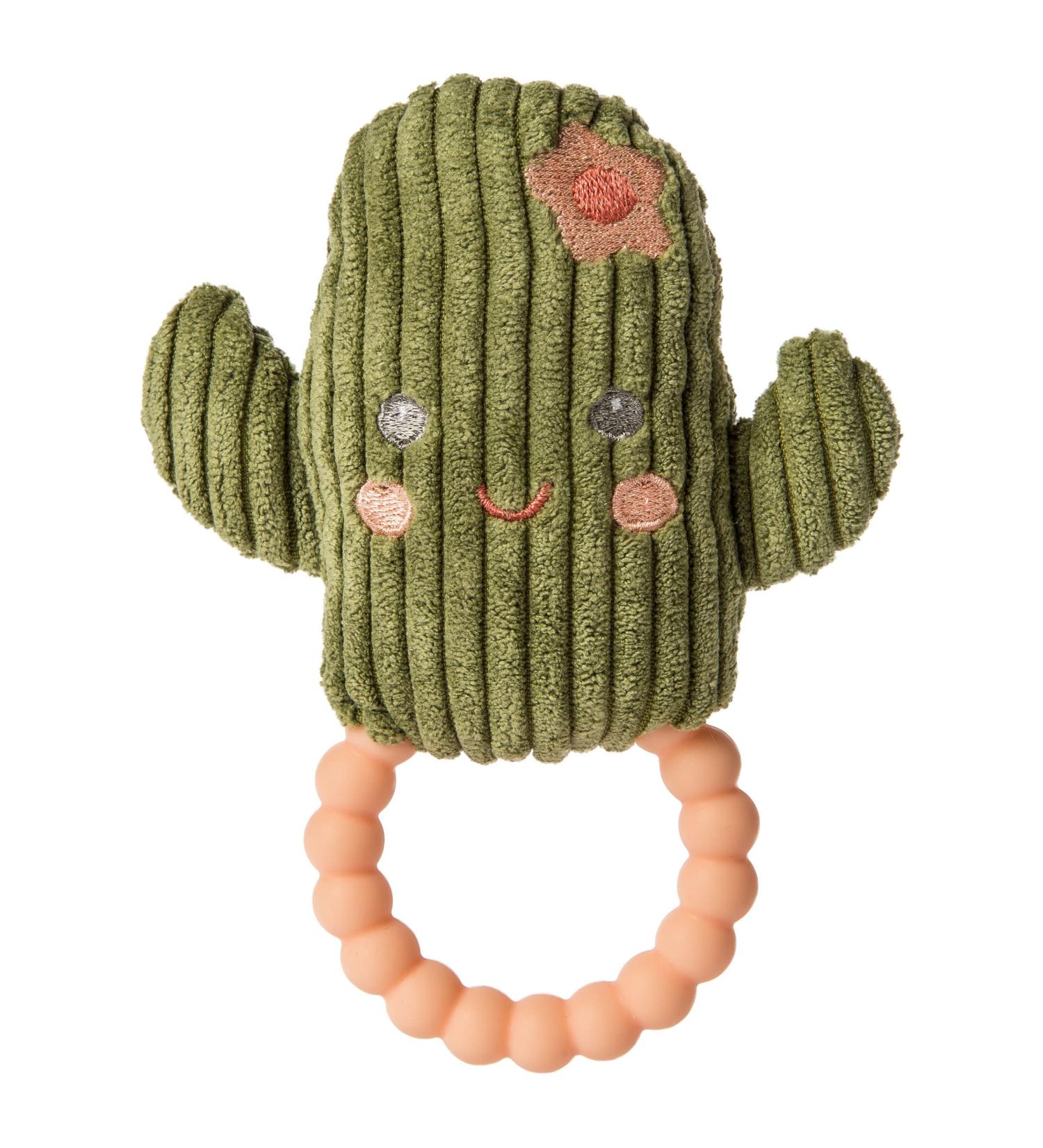 Mary Meyer Sweet Soothie Soft Baby Rattle with Teether Ring - 6-Inch Cactus Toy - Buy Online on SooperMarket.com