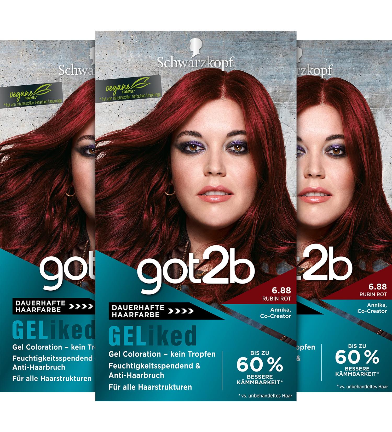 Buy GOT2B GELiked Ruby Red Hair Gel (Pack of 3) - Level 3 Hold 143 ml Each | International Shipping Available - Buy Online on SooperMarket.com
