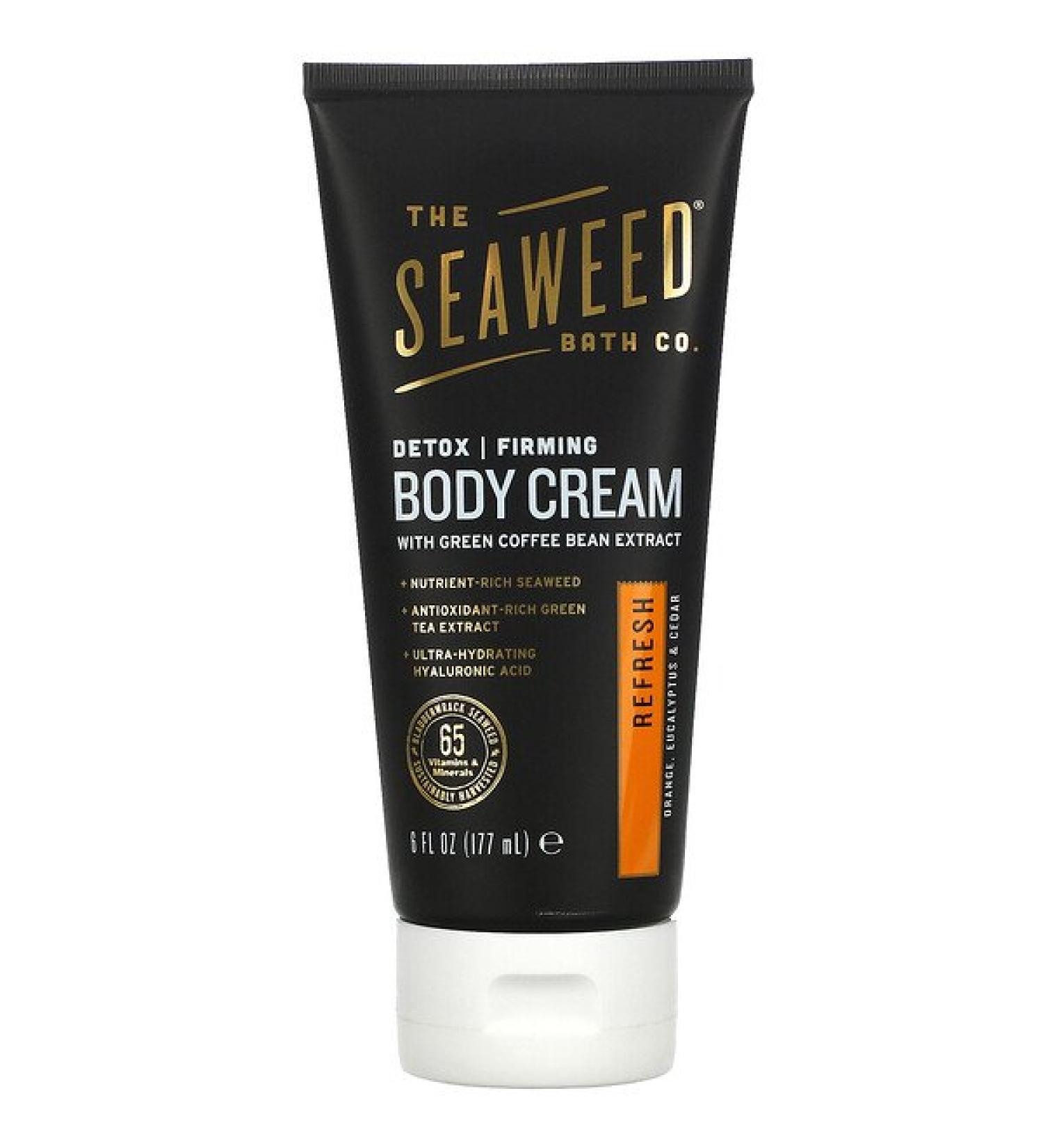 The Seaweed Bath Co. Detox Firming Body Cream Refresh Orange Eucalyptus & Cedar 6 fl oz (177 ml)