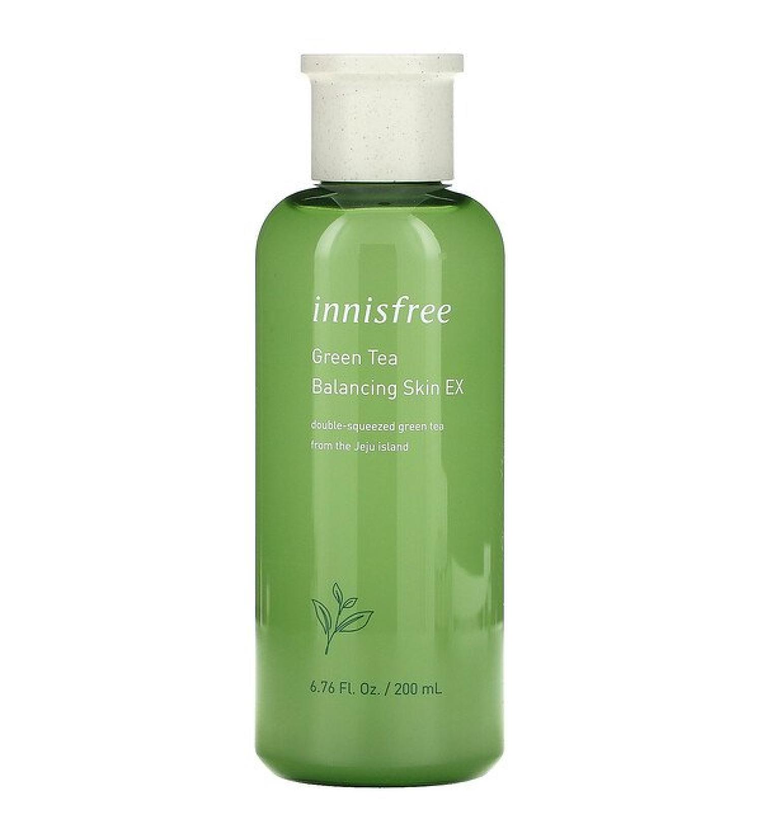 Innisfree Green Tea Balancing Skin EX 200ml | Hydrating & Soothing Moisturizer - Buy Online on SooperMarket.com