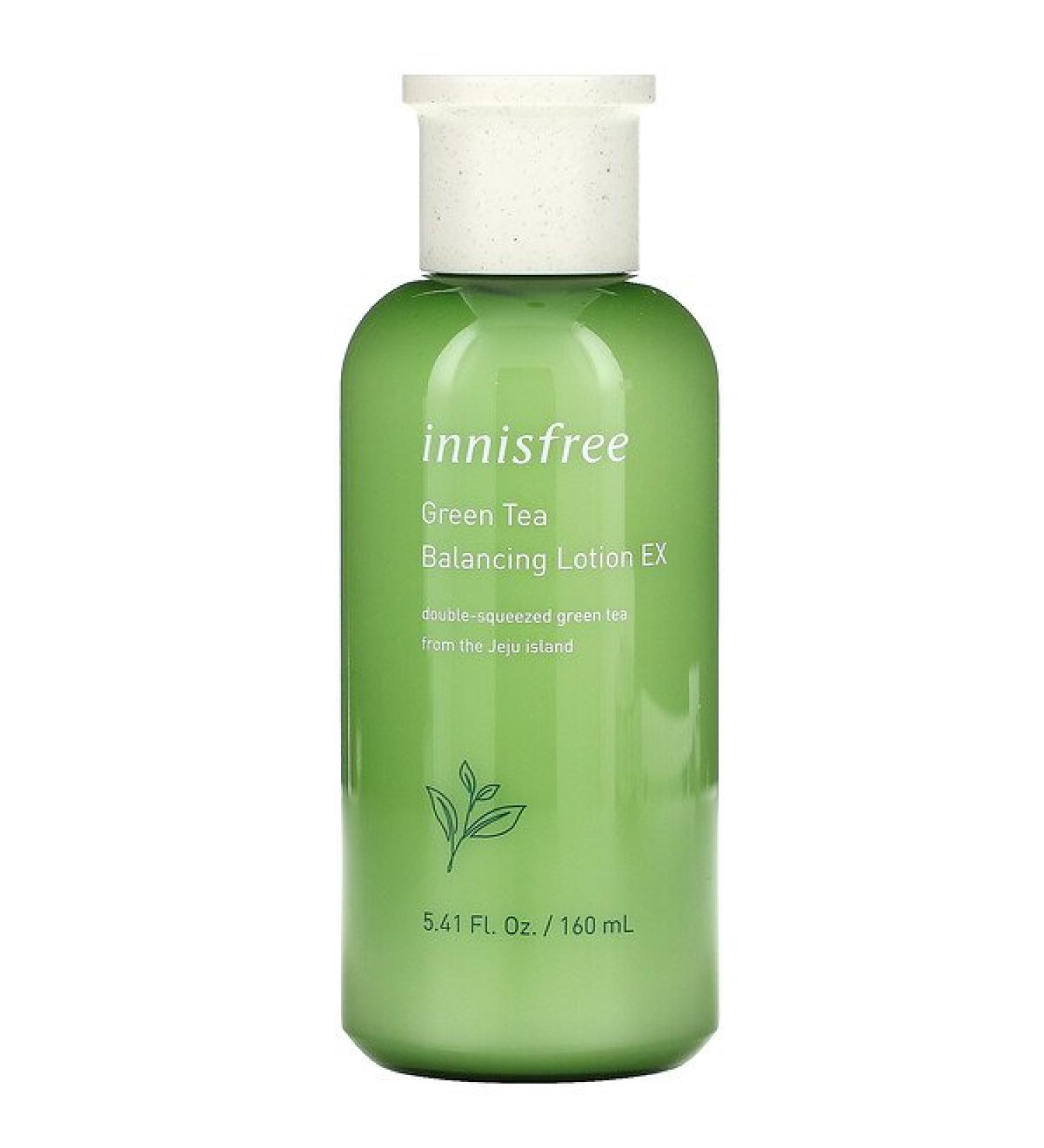 Innisfree Green Tea Balancing Lotion EX - Hydrating & Soothing 5.41 fl oz (160 ml) - Buy Online on SooperMarket.com