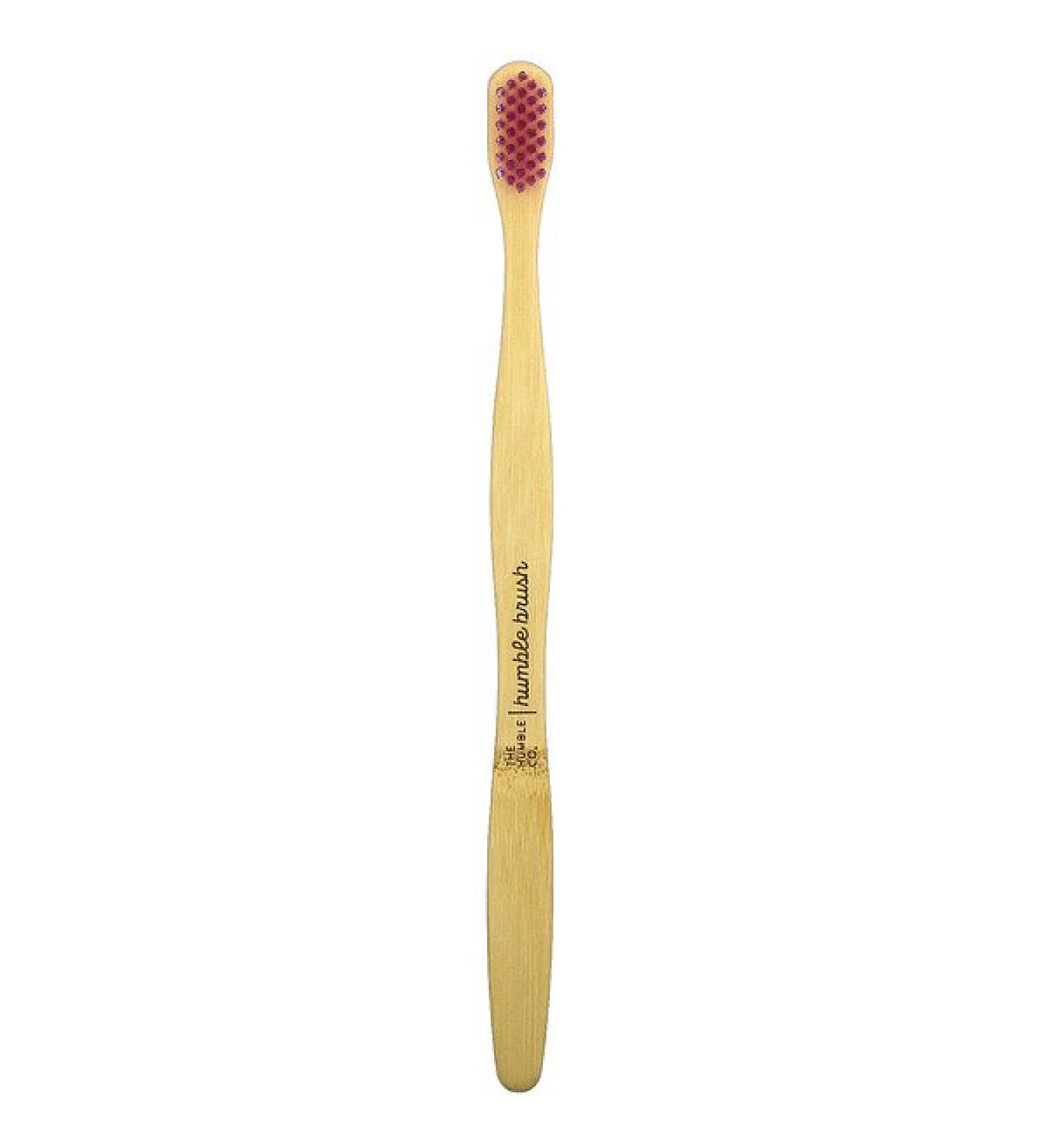 Bamboo Toothbrush for Adults - The Humble Co. Sensitive Pink | Eco-Friendly Oral Care - Buy Online on SooperMarket.com