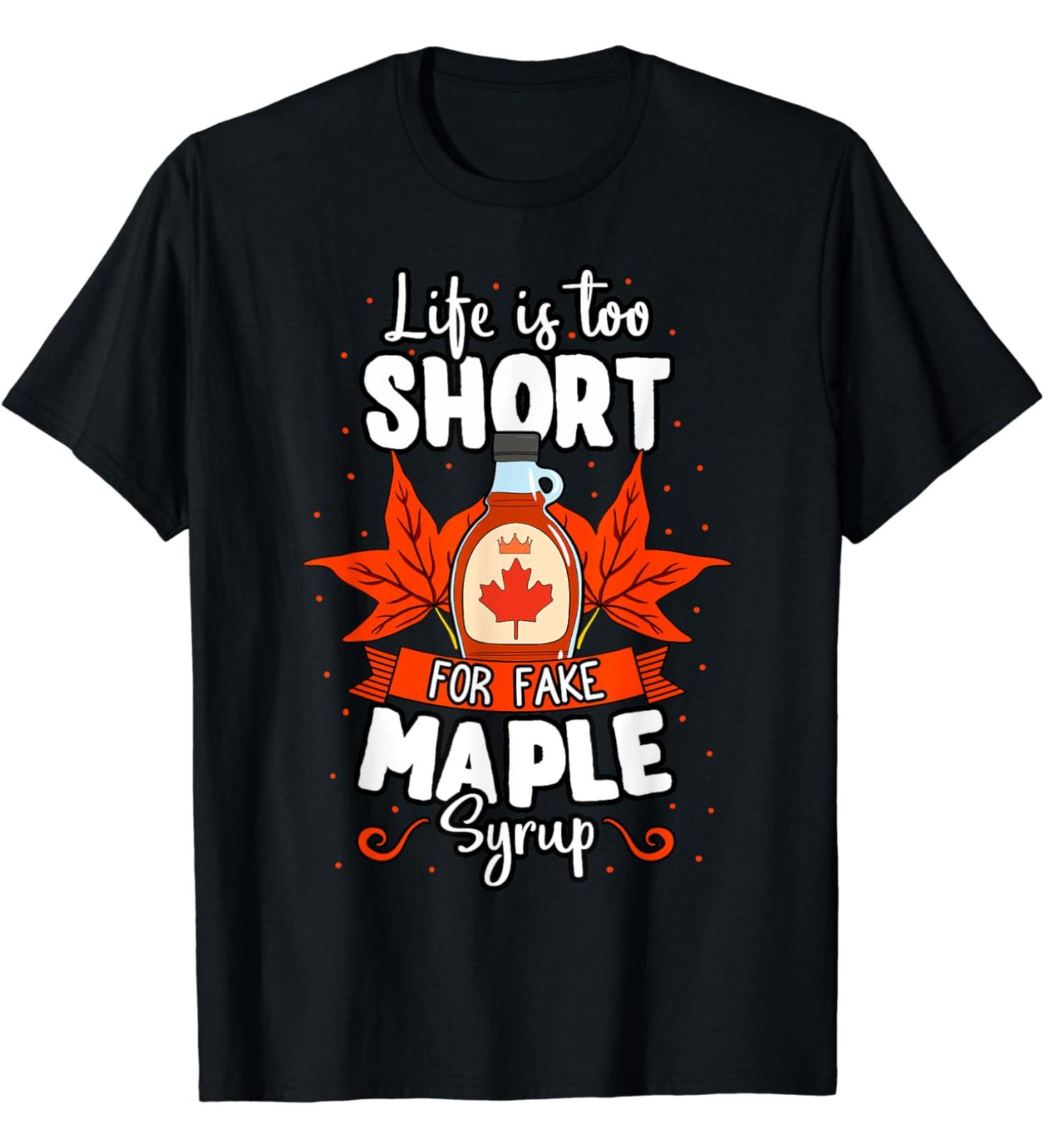 Maple Syrup Sweet Pancake Canada Breakfast Love T-Shirt
