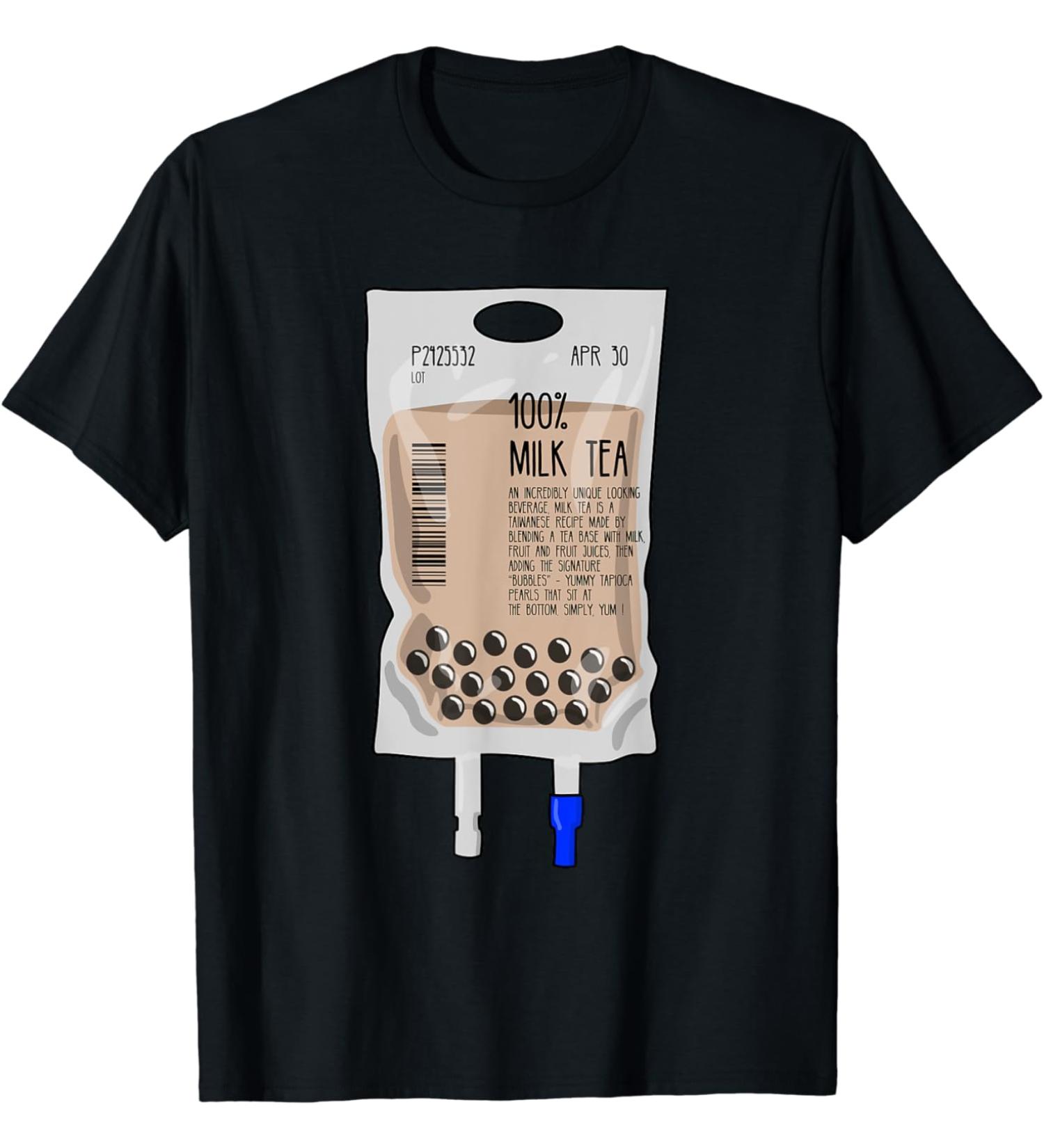 Boba Milk Tea Infusion Funny Addicted to Bubble Tea T-Shirt