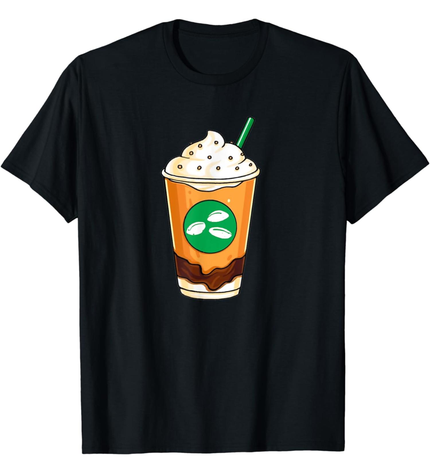 Coffee Lovers Delight Creamy Tasty Coffee Design T-Shirt