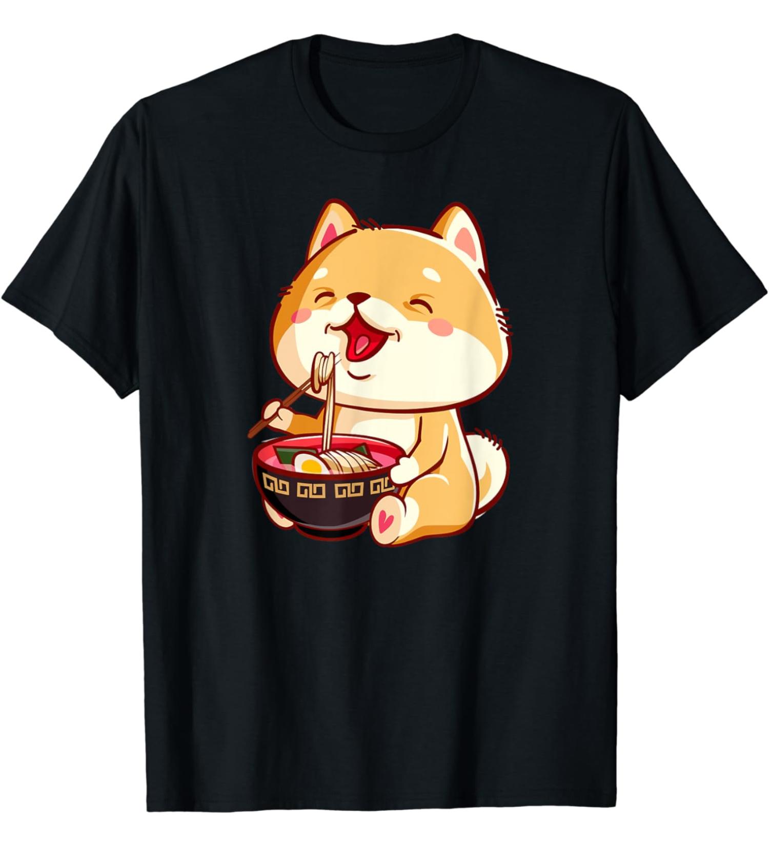 Ramen Noodle Shiba Inu Kawaii Ramen Shiba Inu Ramen Life T-Shirt