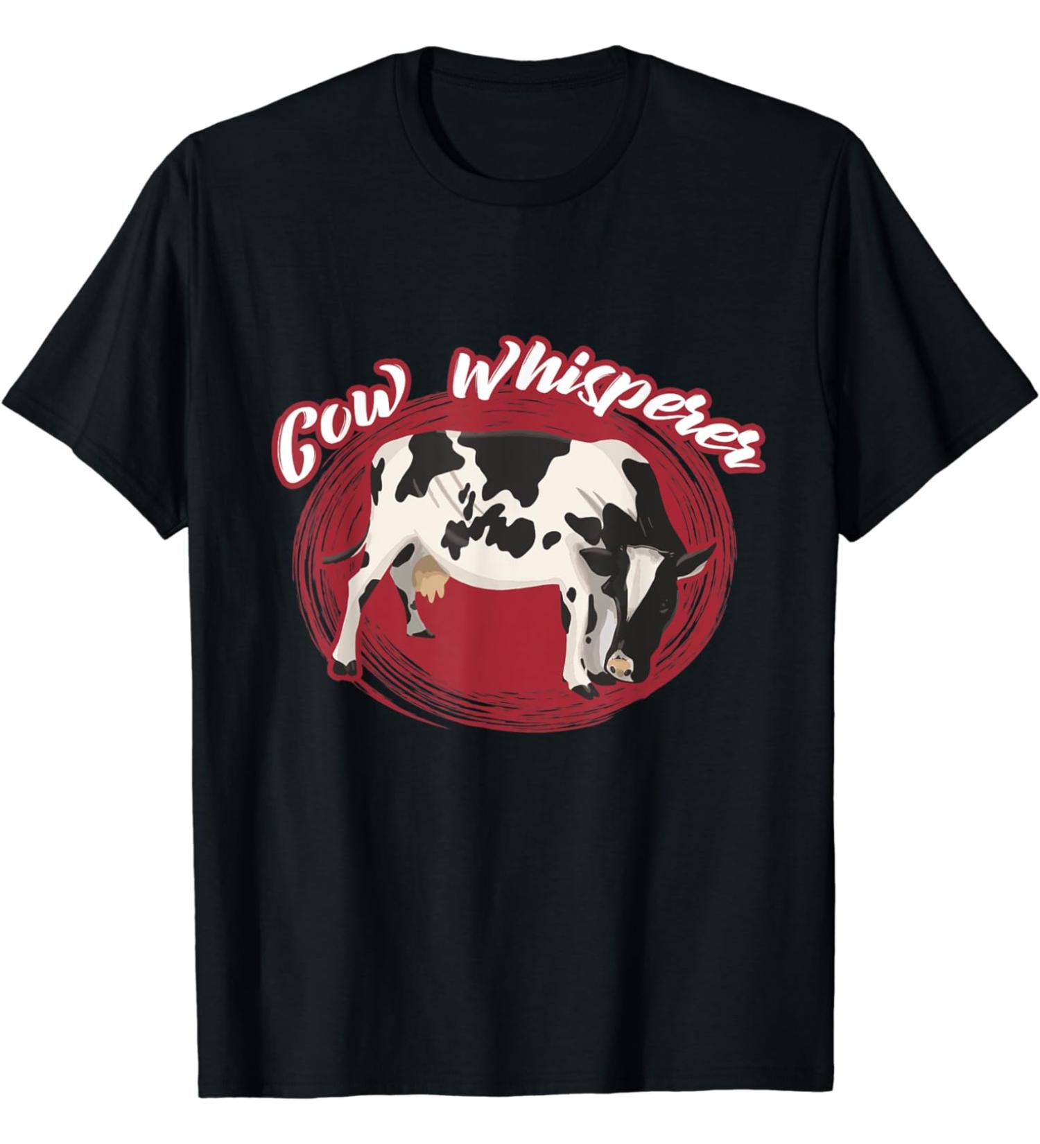 Funny Cow Whisperer Dairy Products Milk Produce Dairy T-Shirt
