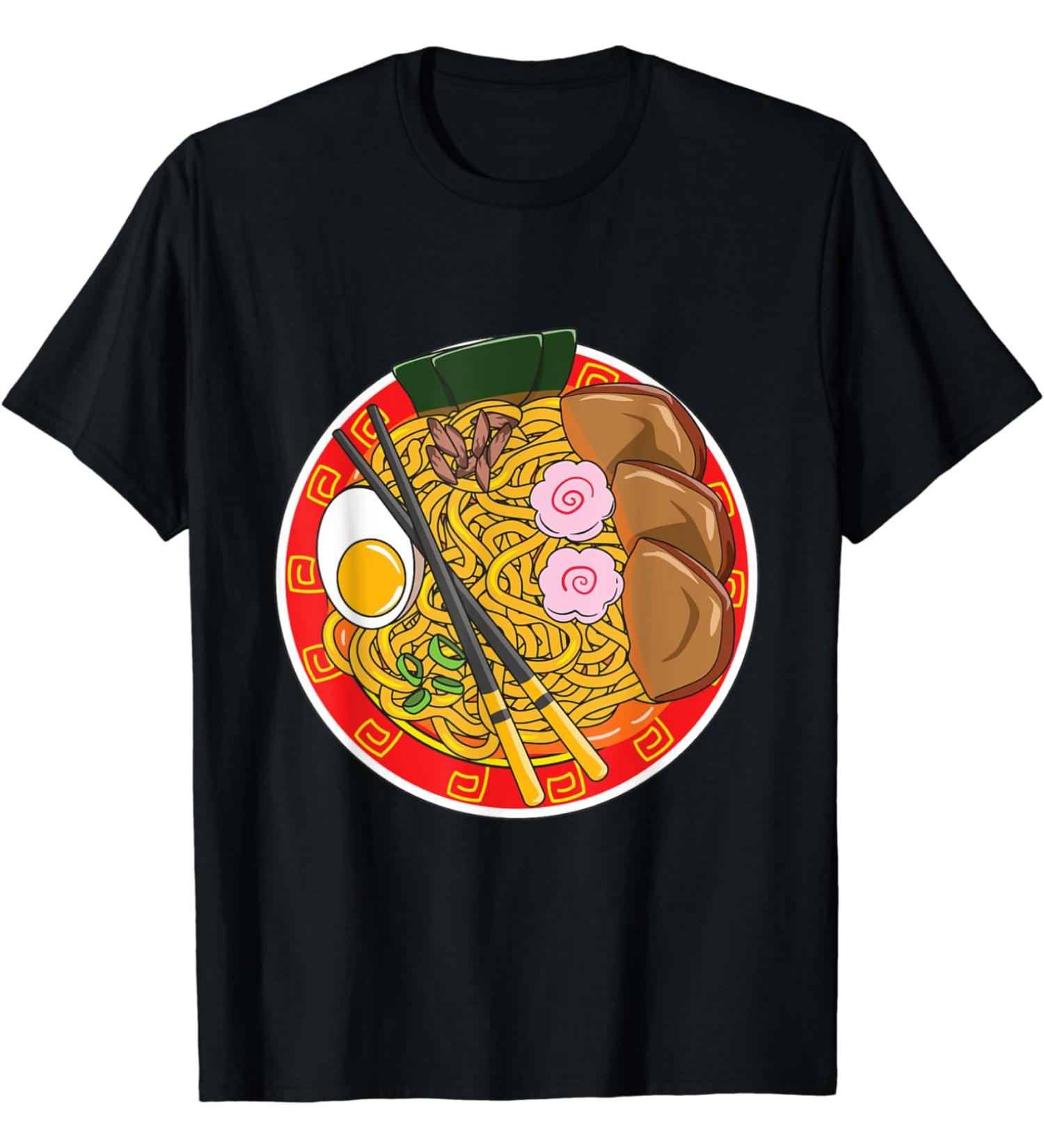 Anime Japanese Ramen Noodle Foodie T-Shirt