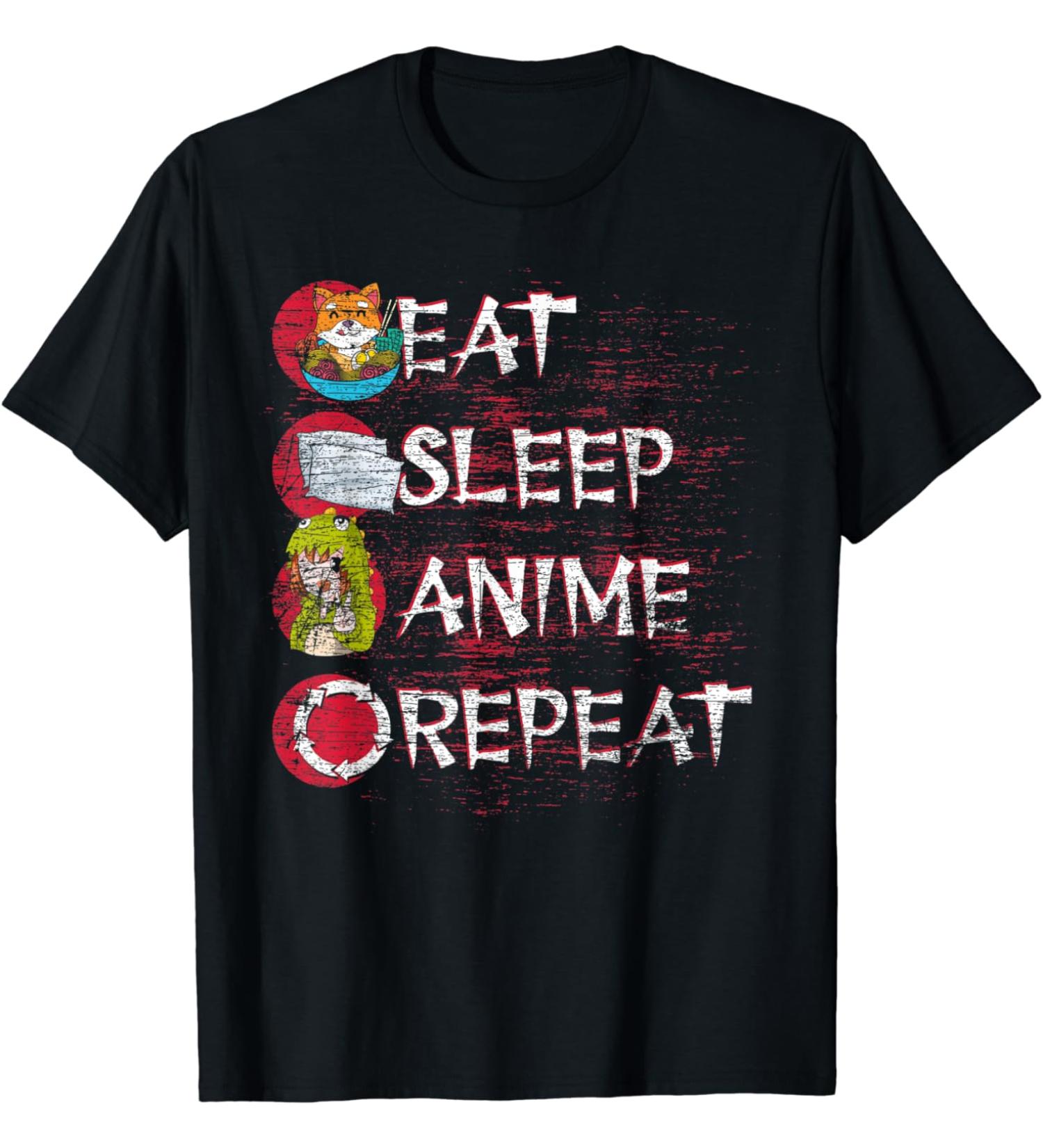 Japanese Ramen Noodles Otaku Manga Kawaii Animal Anime T-Shirt