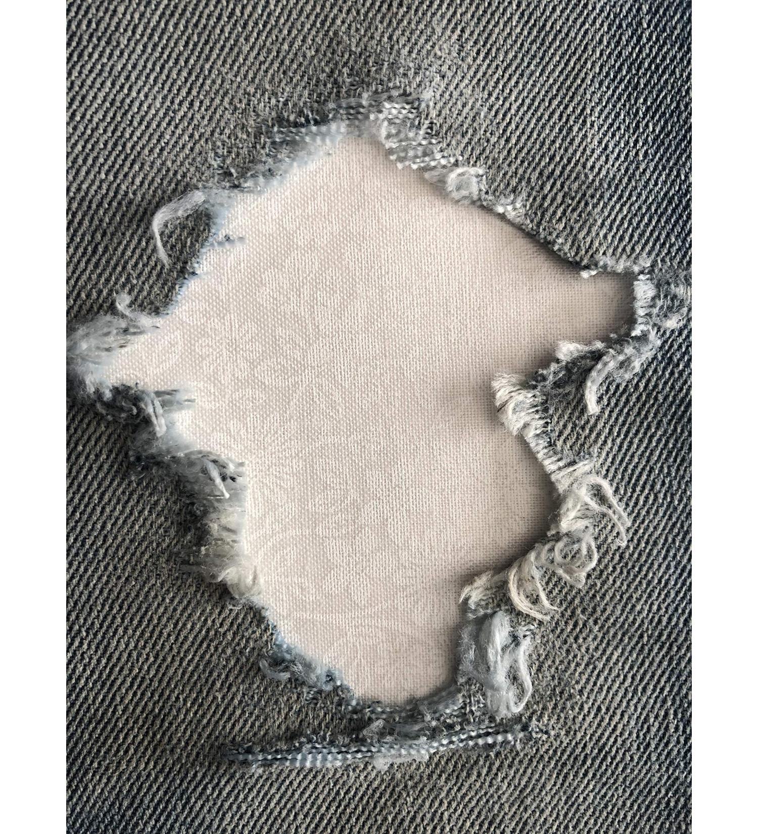 Buncha Bloomin White Peek-A-Boo Iron On Patches by Holey Patches - Set of 2 (4 x 7) - Buy Online on SooperMarket.com