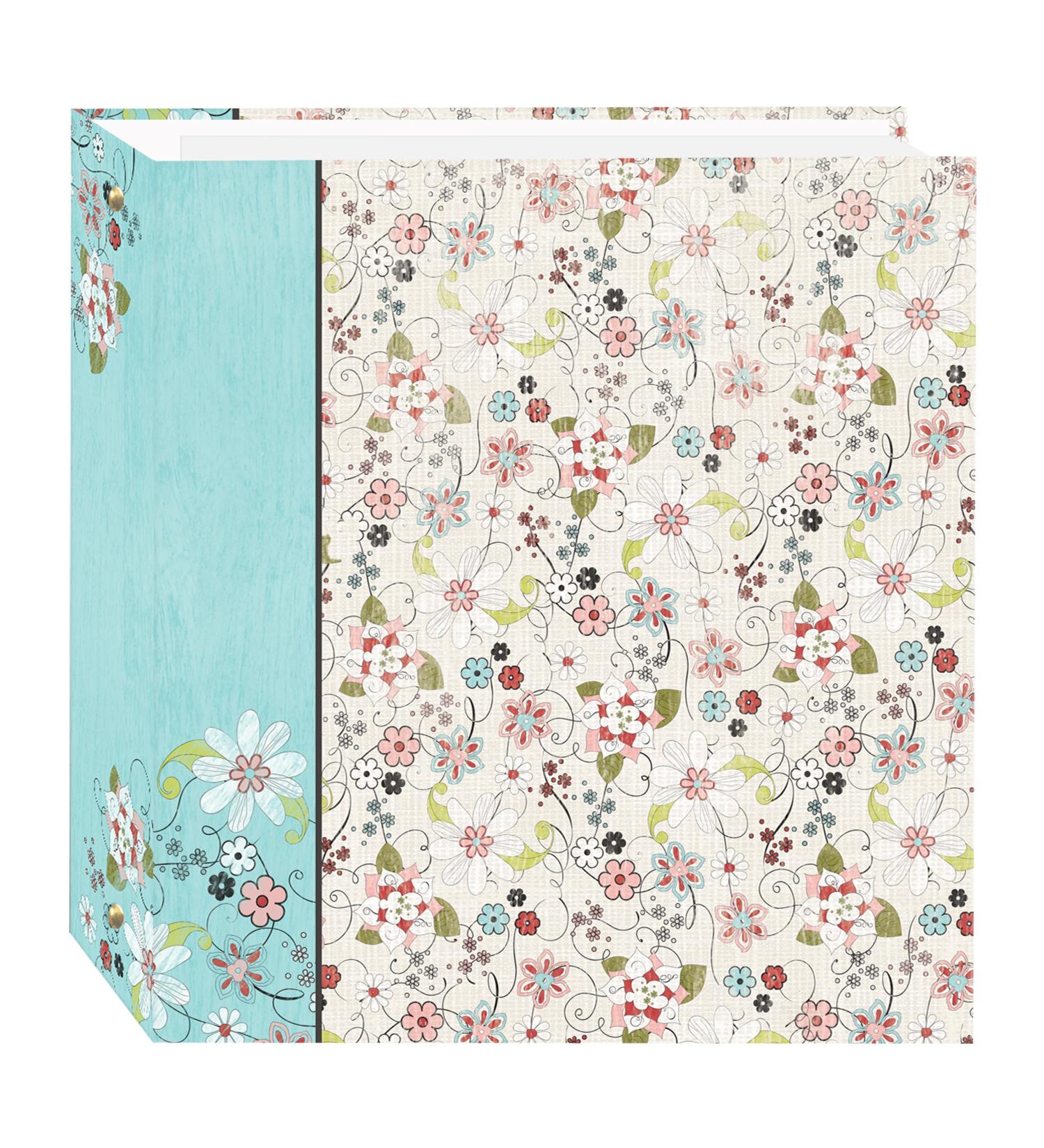 Pioneer Photo Albums TR-100D 3-Ring Explosion Magnetic Photo Album - Bold Flower Design - 100 Pages - Buy Online on SooperMarket.com