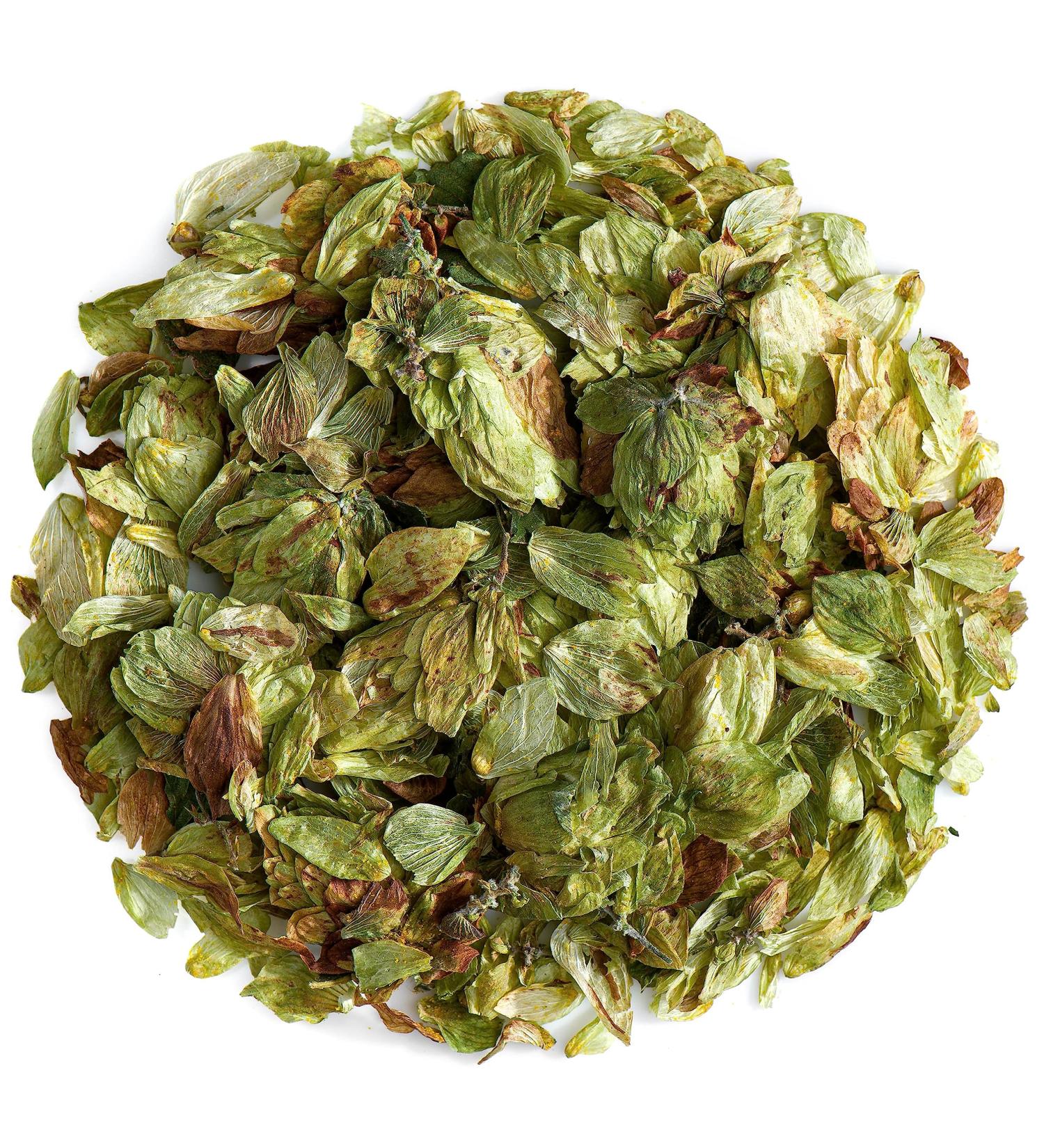 Organic Dried Whole Leaf Hops - 50g Pack - Ideal for Tea - Hop Cone Flowers Leaves - Buy Online on SooperMarket.com