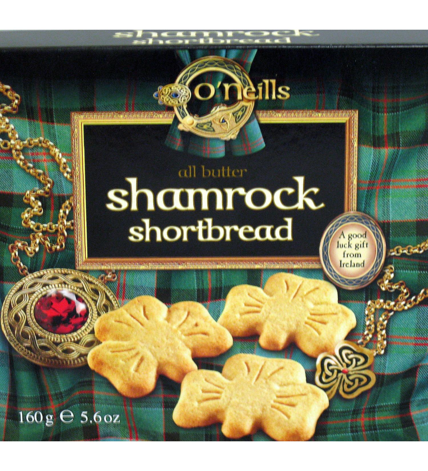 O'Neills Shamrock Shortbread Cookies, 5.6 Ounce 5.6 Ounce (Pack of 1)