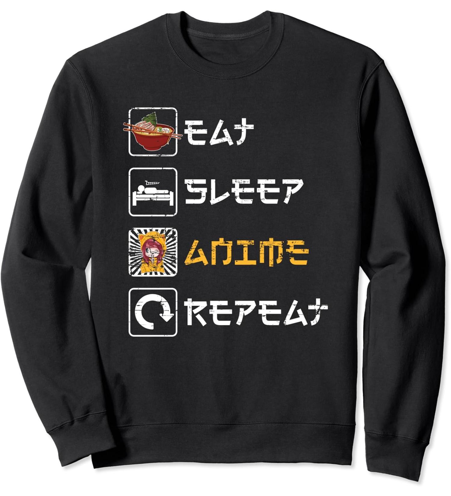 Otaku Japanese Manga Bowl Of Ramen Noodles Kawaii Anime Sweatshirt