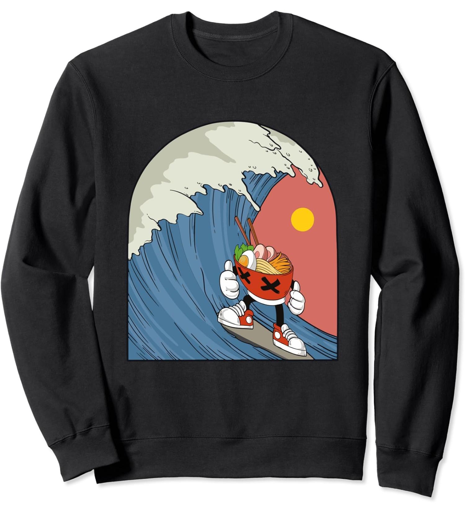 Ramen Noodle Bowl Kawaii Japan Style Funny Sweatshirt