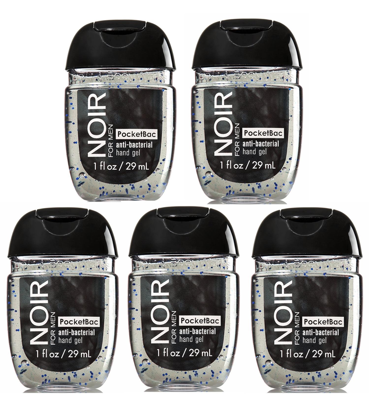 Bath & Body Works PocketBac Hand Sanitizer Gel Noir For Men Lot of 5