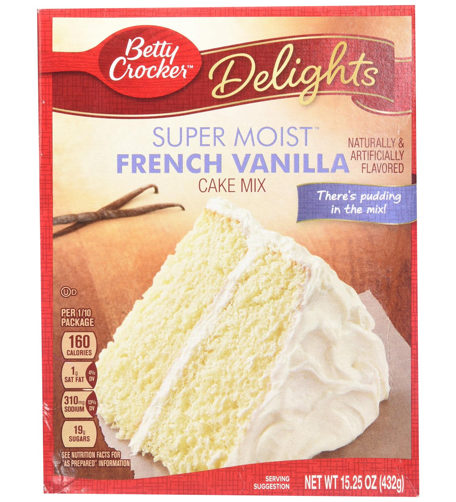 Buy Betty Crocker Super Moist French Vanilla Cake Mix 432g - International Shipping Available - Buy Online on SooperMarket.com