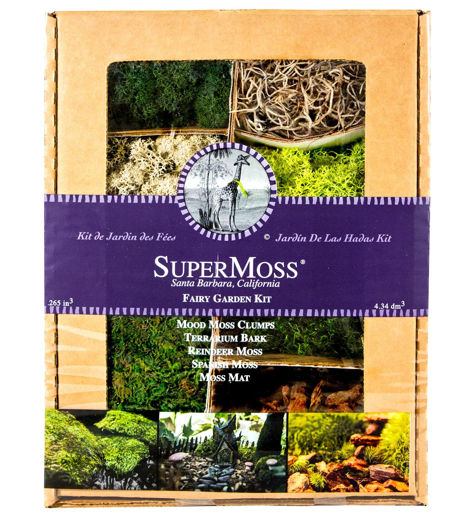 SuperMoss Fairy Garden Kit - 4 oz Mixed Mosses (50310) - Buy Online on SooperMarket.com