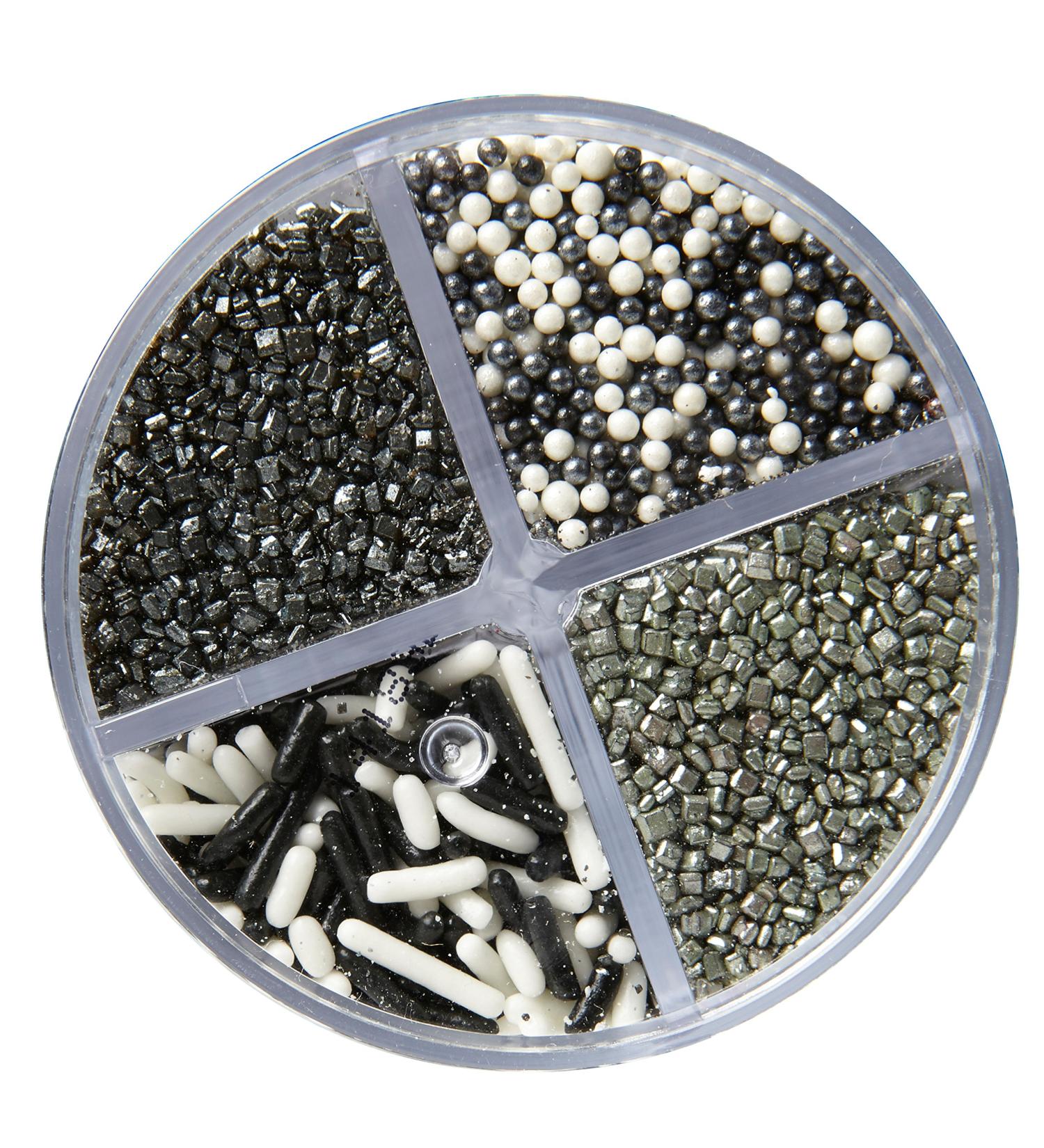 Meta Title: Wilton Pearlized Silver Sprinkles 3.8 oz - Edible Silver Glitter for Cake Decorating - Buy Online on SooperMarket.com