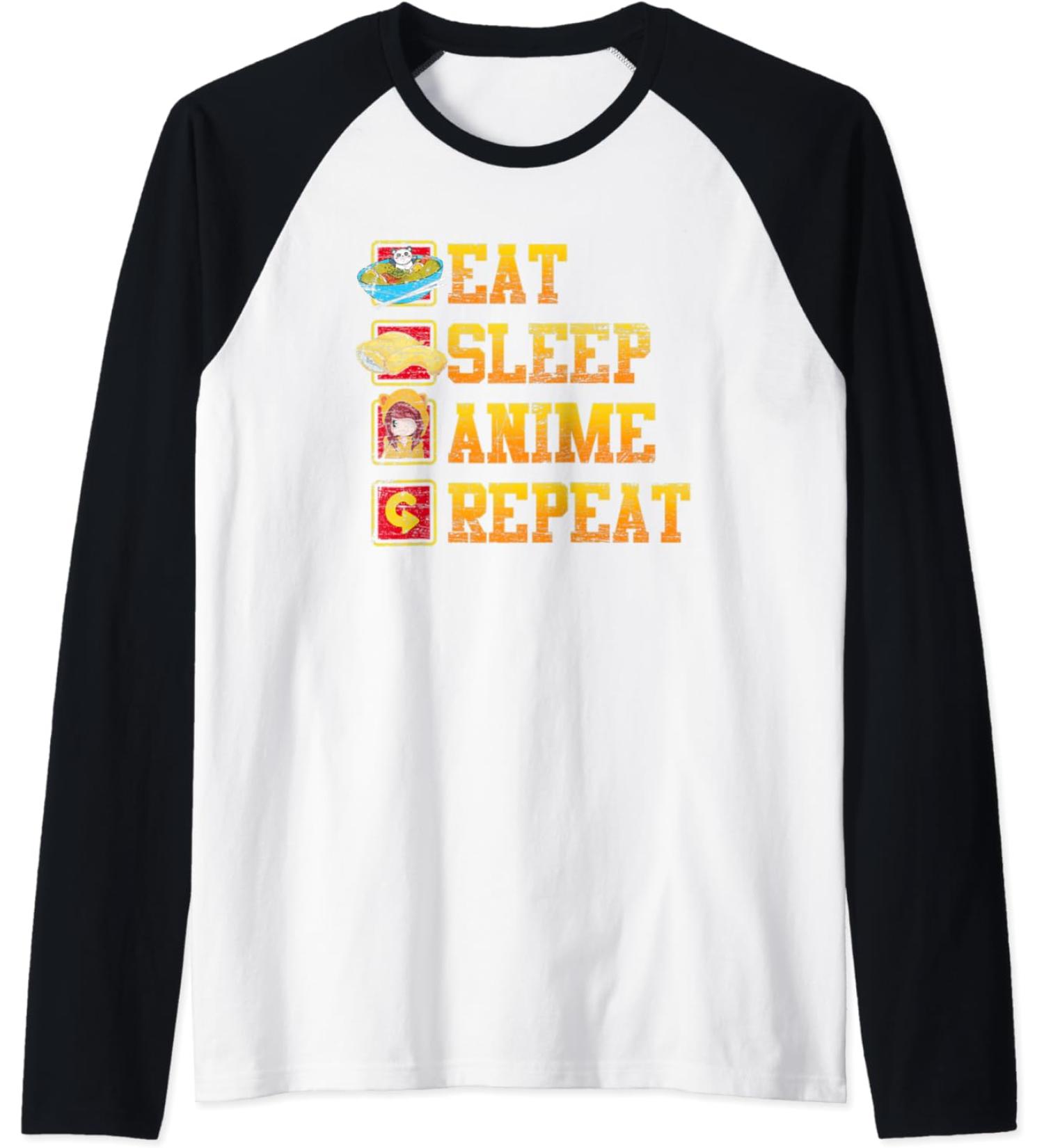 Otaku Kawaii Japanese Ramen Noodles Manga Funny Anime Raglan Baseball Tee