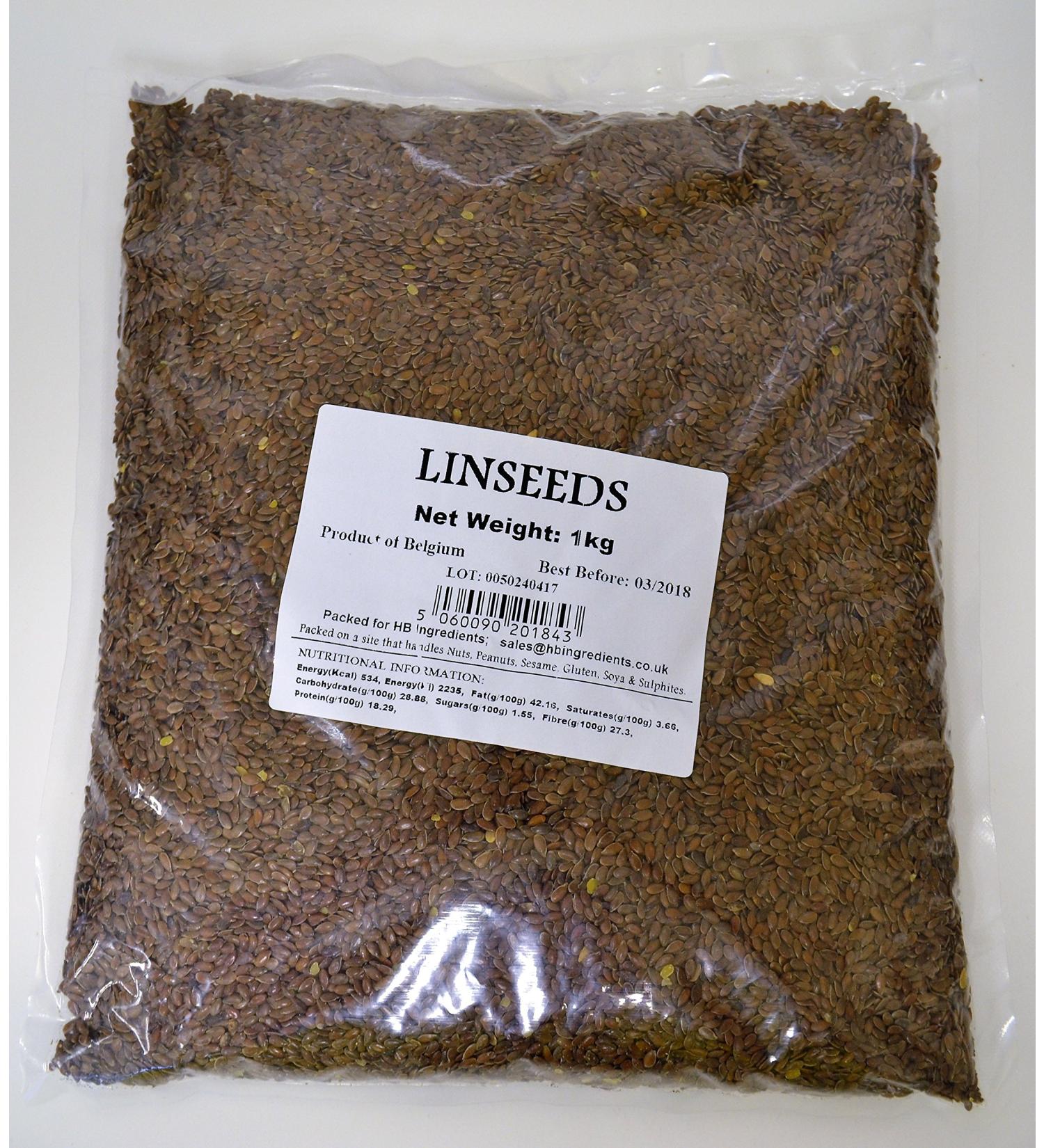 HB Ingredients - Brown Linseeds 1kg - Buy Online on SooperMarket.com