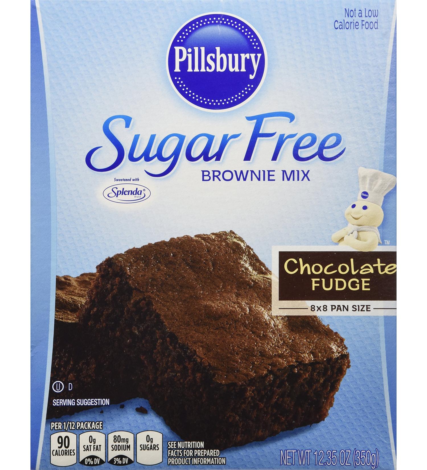 Pillsbury Sugar Free Chocolate Fudge Brownie Mix - 12.35 Oz (Pack of 2) - Buy Online on SooperMarket.com