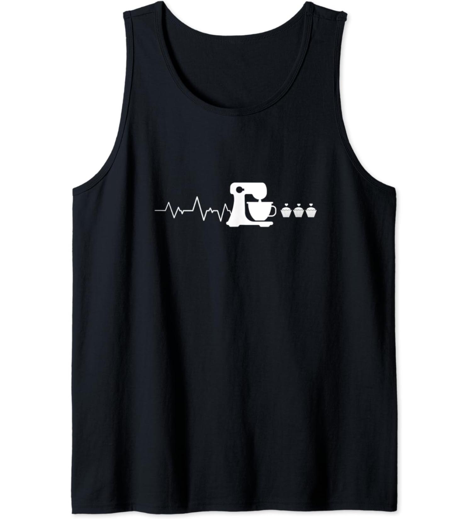 Baking Heartbeat I Funny Pastry Gift I Baker Baking Tank Top