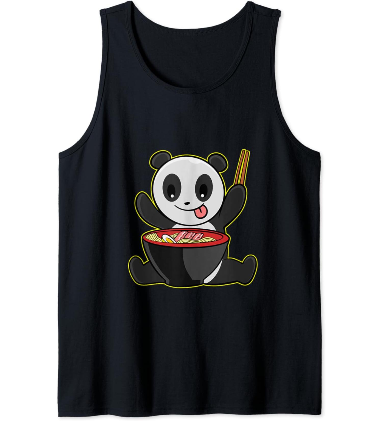 Panda Ramen Kawaii Pandas Japanese Noodles Tank Top