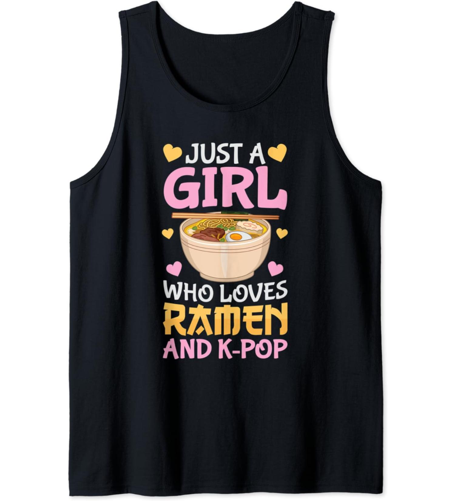 K-Pop Ramen Japanese Noodles Bowl Kpop Gift Tank Top