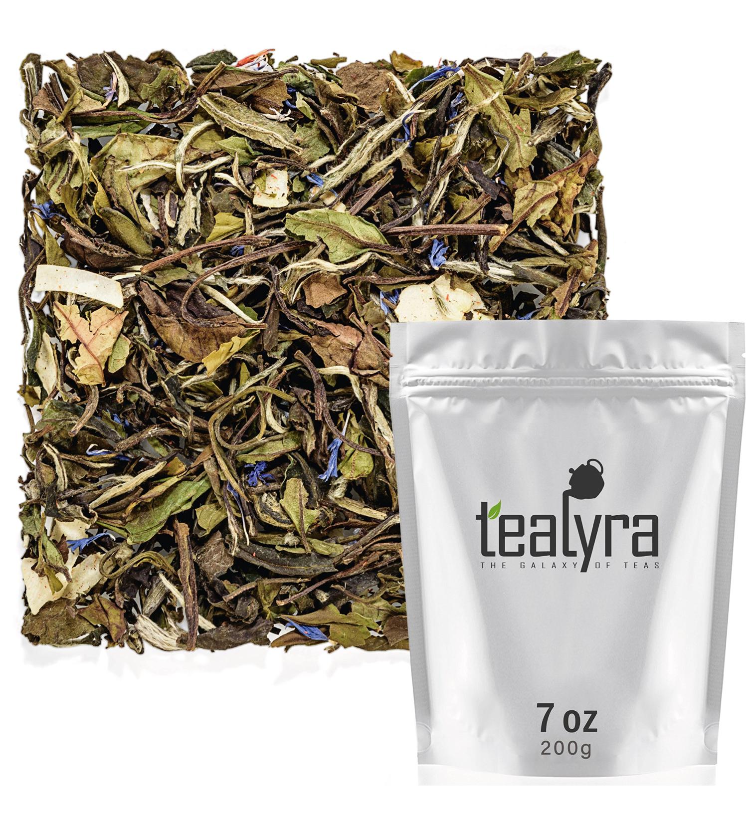 Tealyra White Coconut Cream Tea - 200g Loose Leaf Blend - Low Caffeine, High Antioxidants - Buy Online on SooperMarket.com