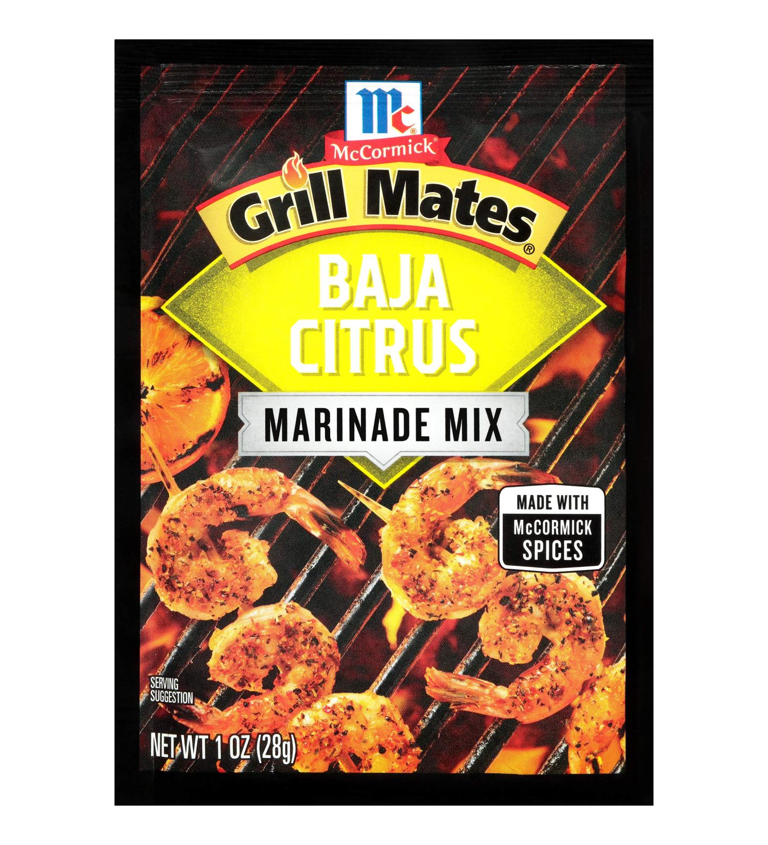 McCormick Grill Mates Baja Citrus Marinade Mix 1 oz (Pack of 12) - 12 Pack Seasoning Mix for Grilling - Buy Online on SooperMarket.com