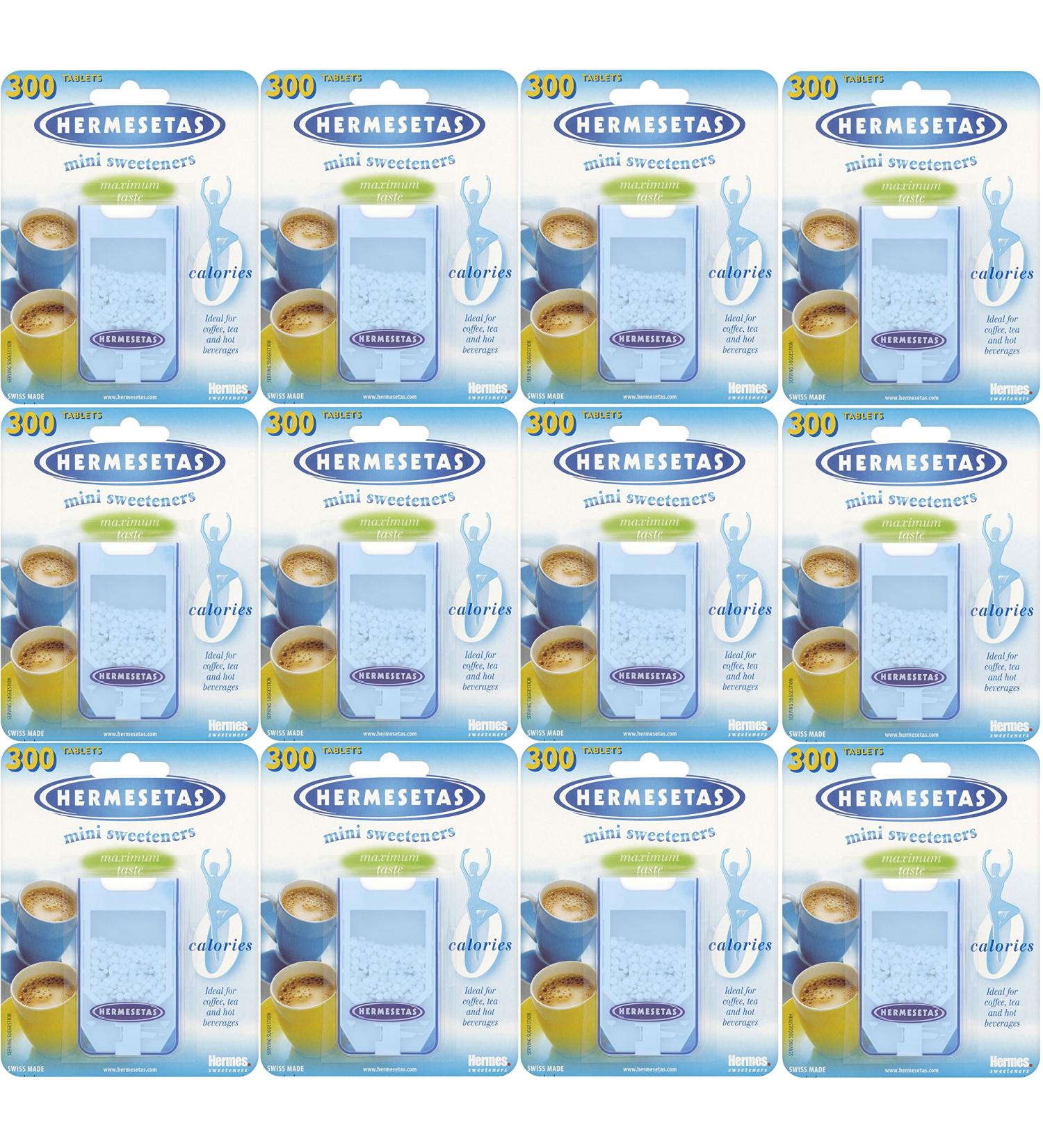 12x Hermesetas Original Mini Sweeteners 300 Tablets (Each) - Buy Online on SooperMarket.com
