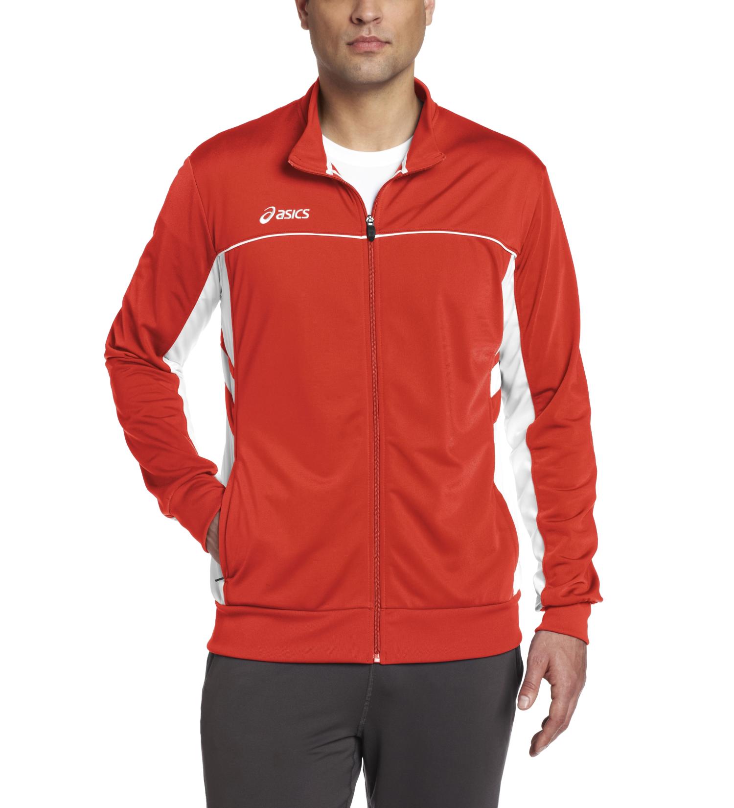 ASICS Men's Cabrillo Jacket X-Large Red/White
