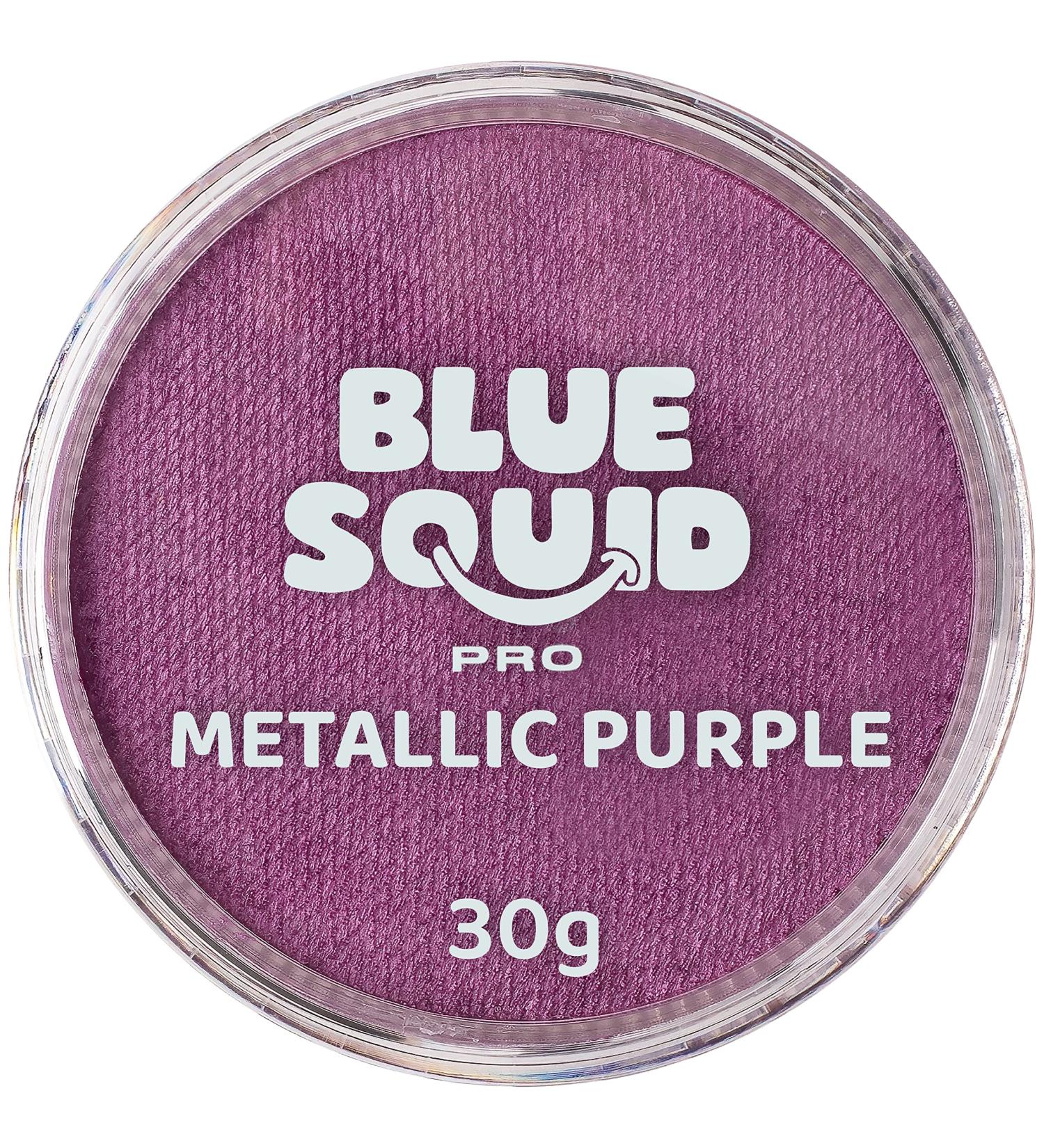 Blue Squid PRO Metallic Purple Face Paint - 30gm Single Cake Professional Makeup for Adults & Kids - Water Activated Halloween SFX Painting - Buy Online on SooperMarket.com