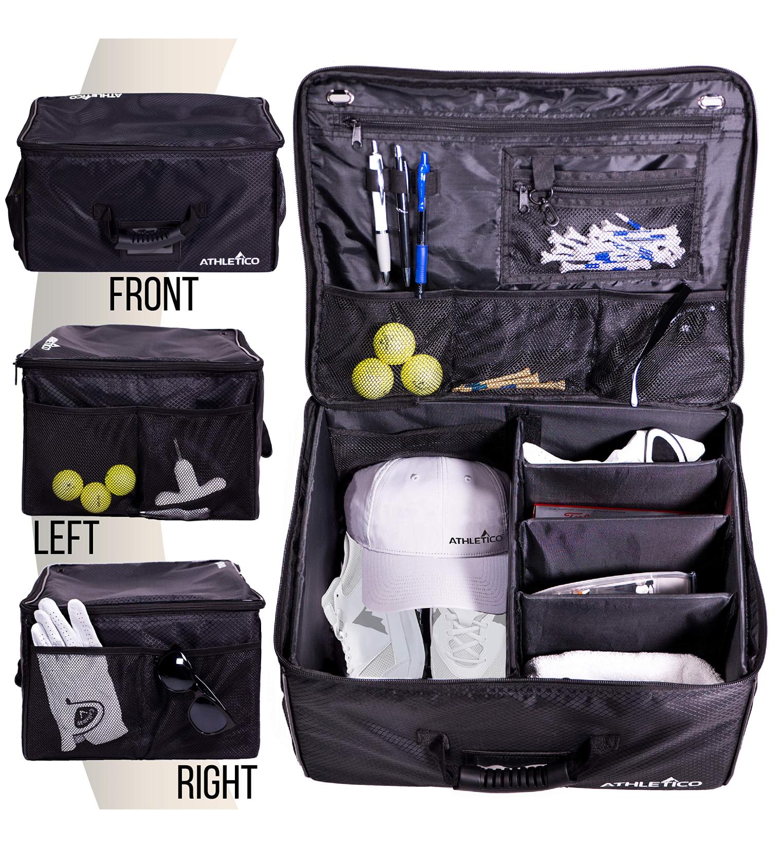 Athletico Golf Trunk Organizer Storage - Collapsible Car Golf Locker for Accessories - Buy Online on SooperMarket.com