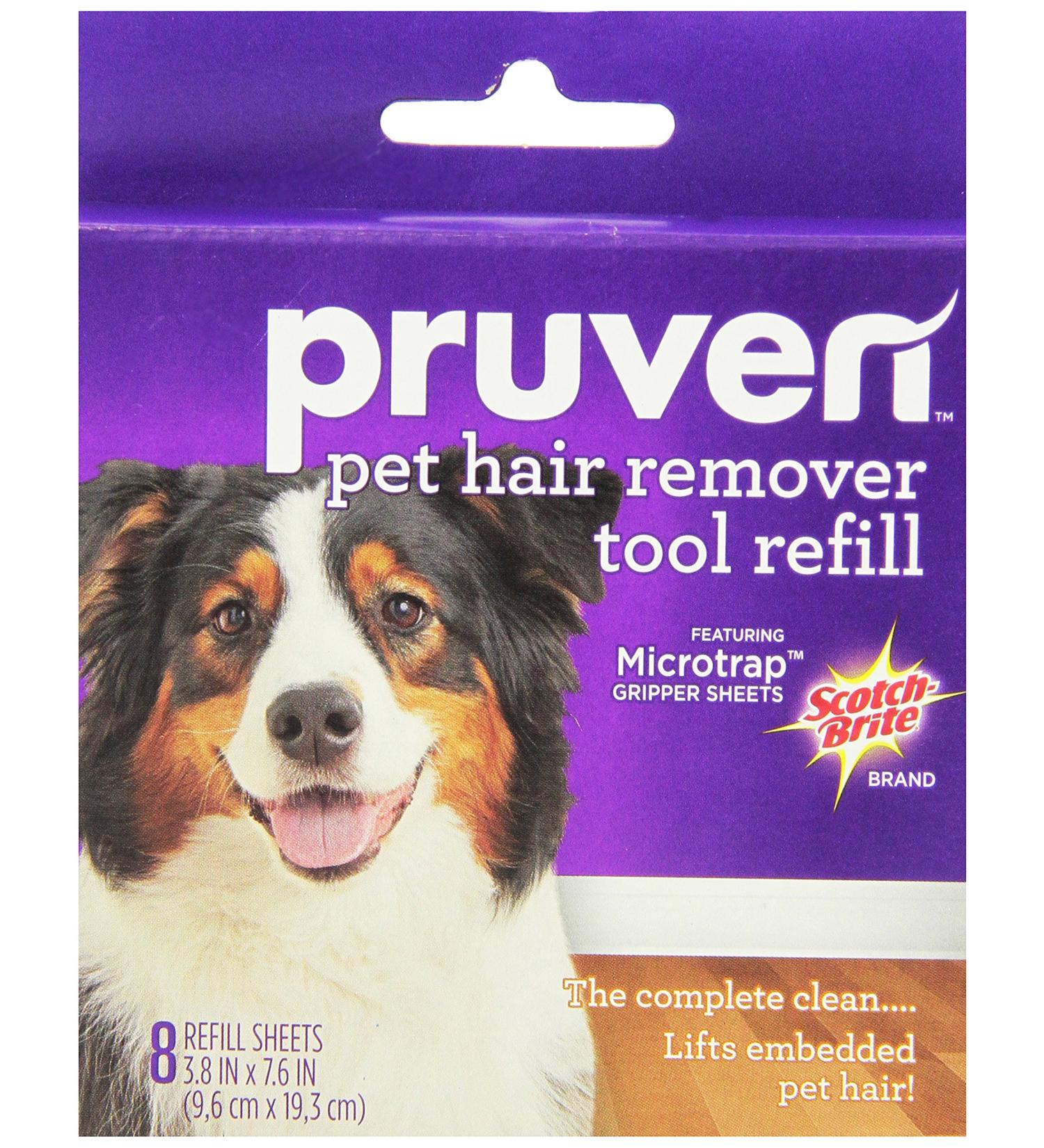 Pruven 849P-RF-8 Pet Hair Remover Tool Refill - 8-Sheet Pack | 3.8x7.6-Inch - Buy Online on SooperMarket.com