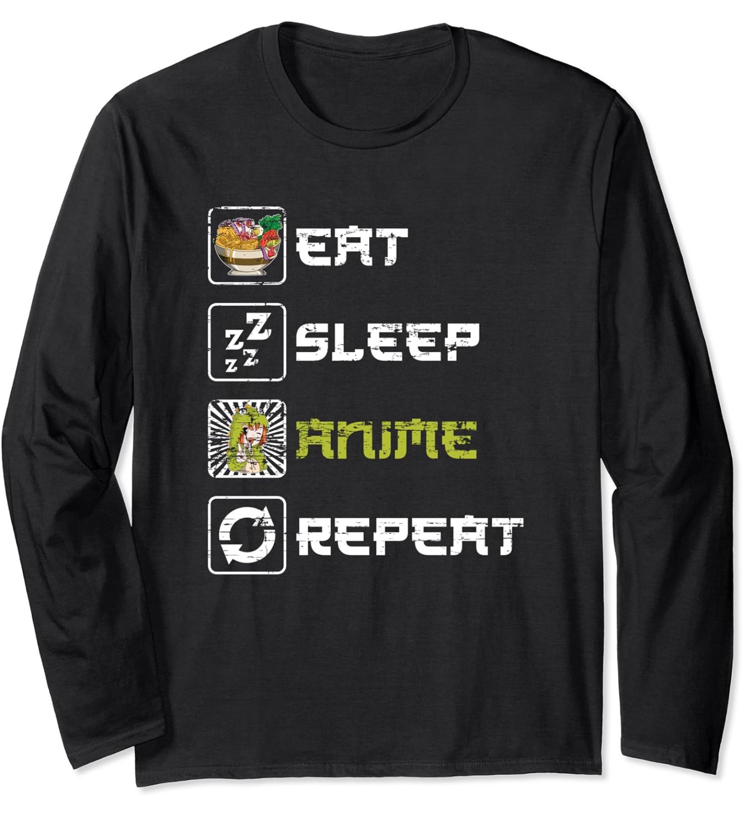 Kawaii Japanese Food Ramen Noodles Otaku Manga Anime Long Sleeve T-Shirt