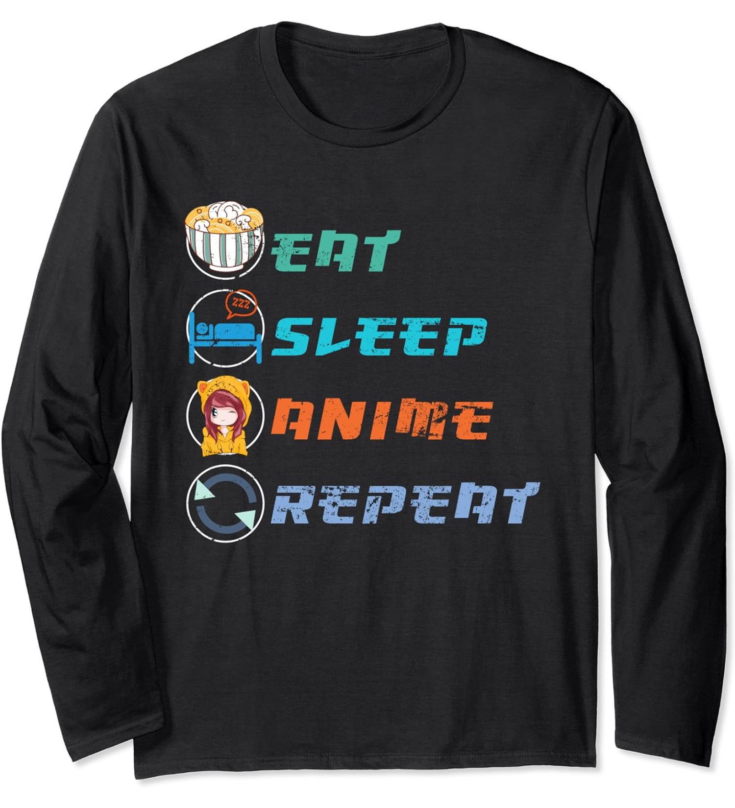 Otaku Kawaii Japanese Food Ramen Noodles Manga Anime Long Sleeve T-Shirt