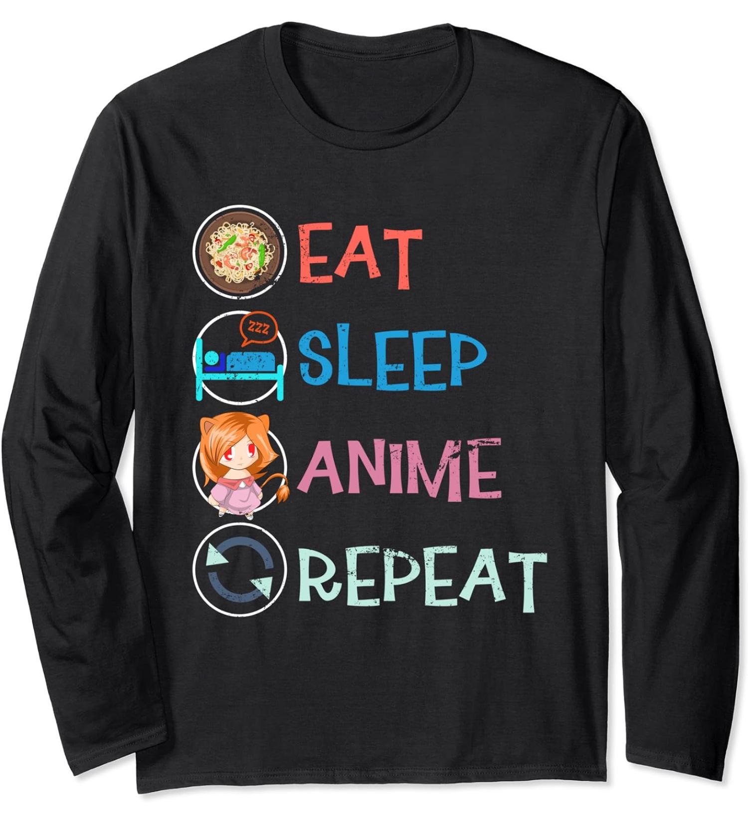 Japanese Manga Kawaii Ramen Noodles Otaku Anime Long Sleeve T-Shirt
